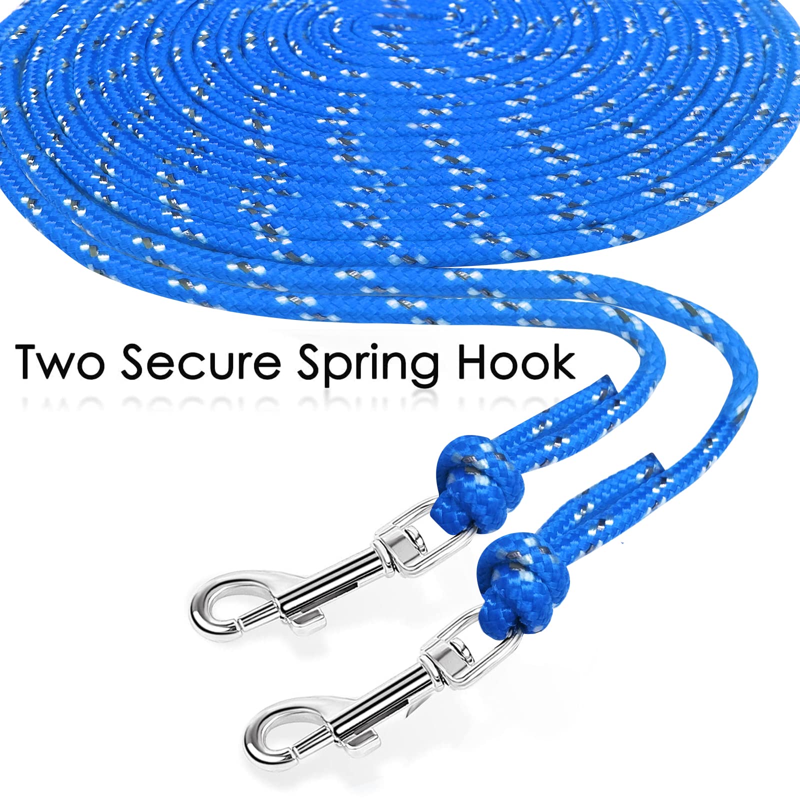 Rypet Reflective Cat Long Leash - 30 Ft Escape Proof Walking Leads Yard Long Leash Durable Safe Personalized Extender Leash Tran