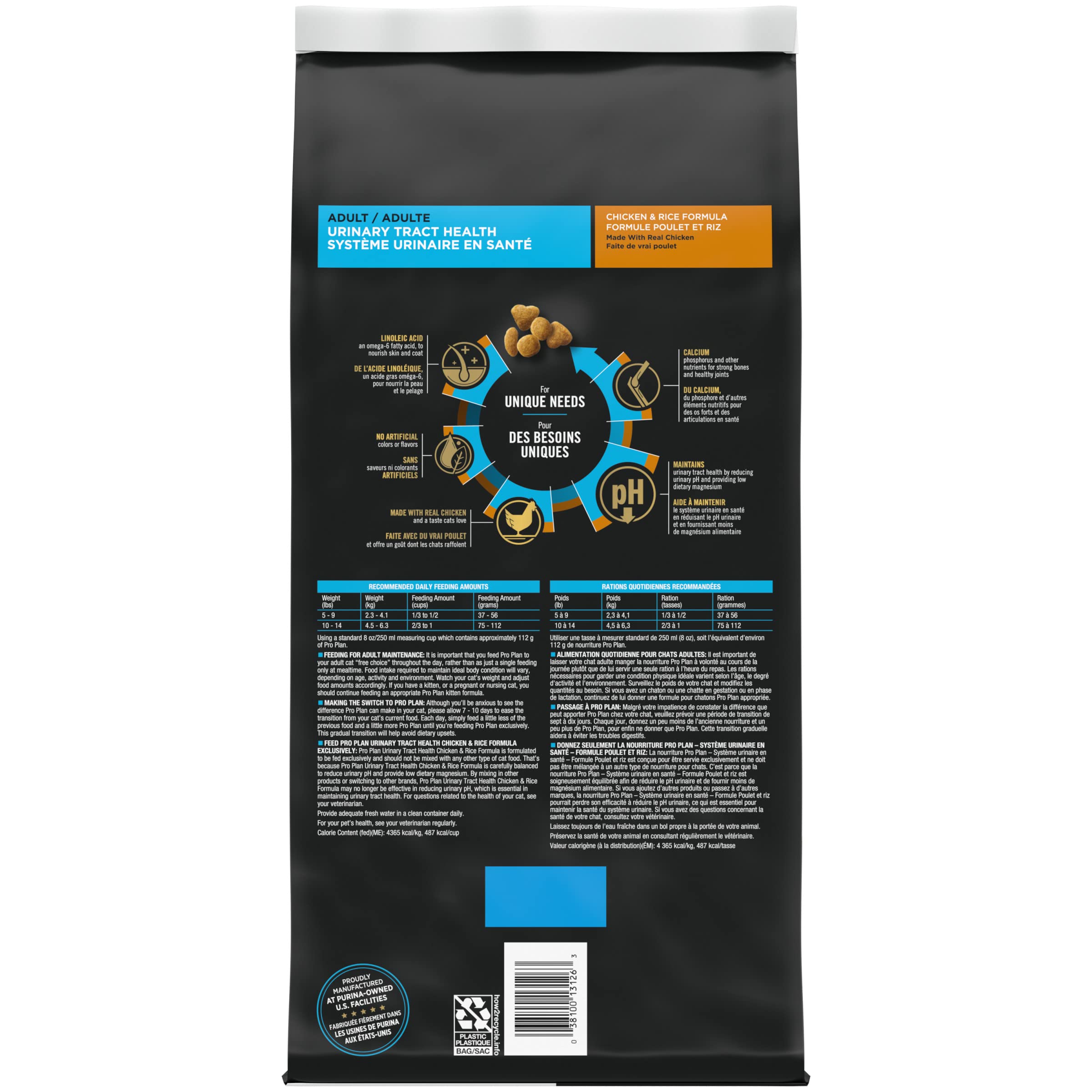 Purina Pro Plan Urinary Tract Cat Food, Chicken and Rice Formula - 7 lb. Bag