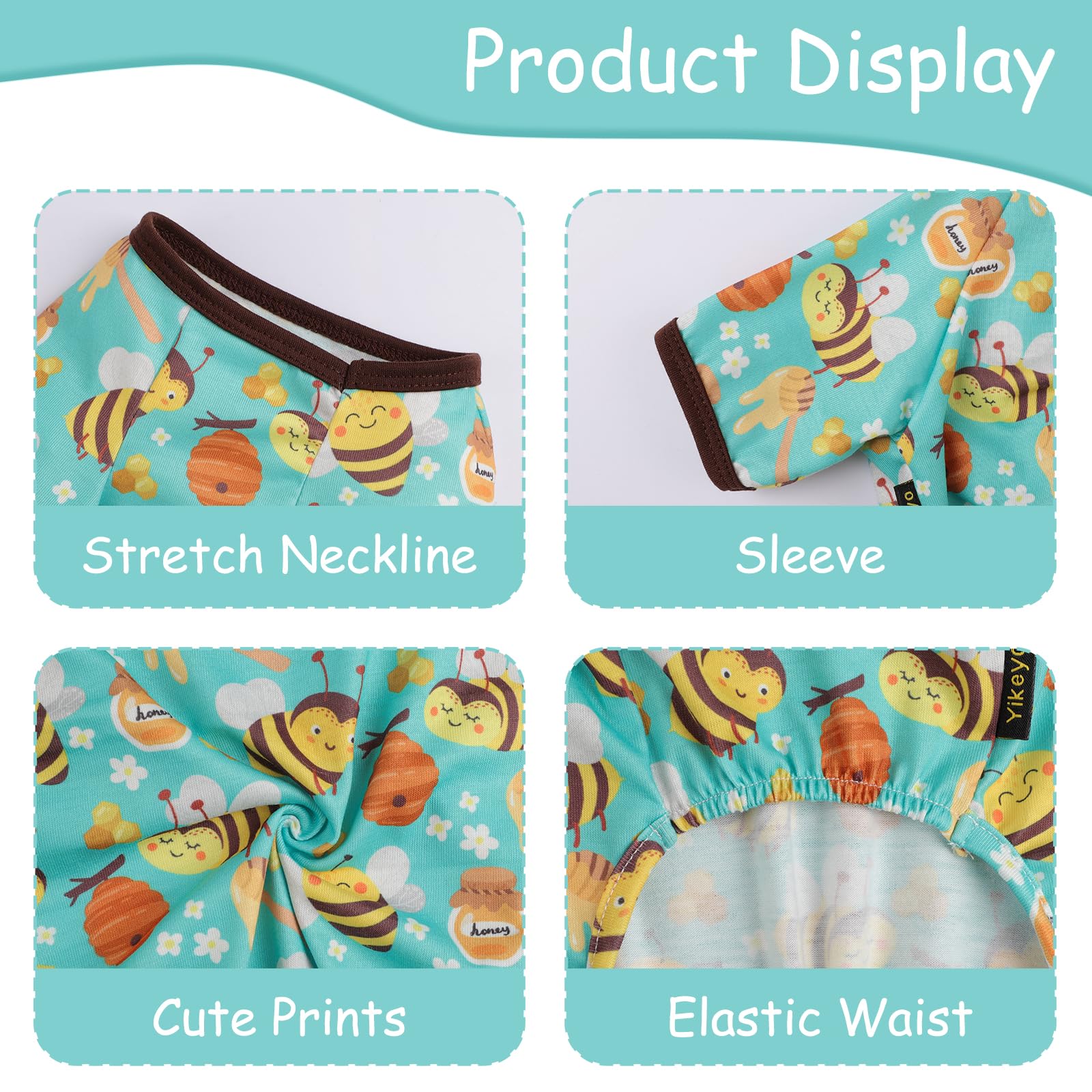 Dog Pajamas Small Sized Boy Girl, Cotton Stretchable Pet Clothes Jammies Puppy Outfits For Dogs Female Male, Spring Summer Doggi