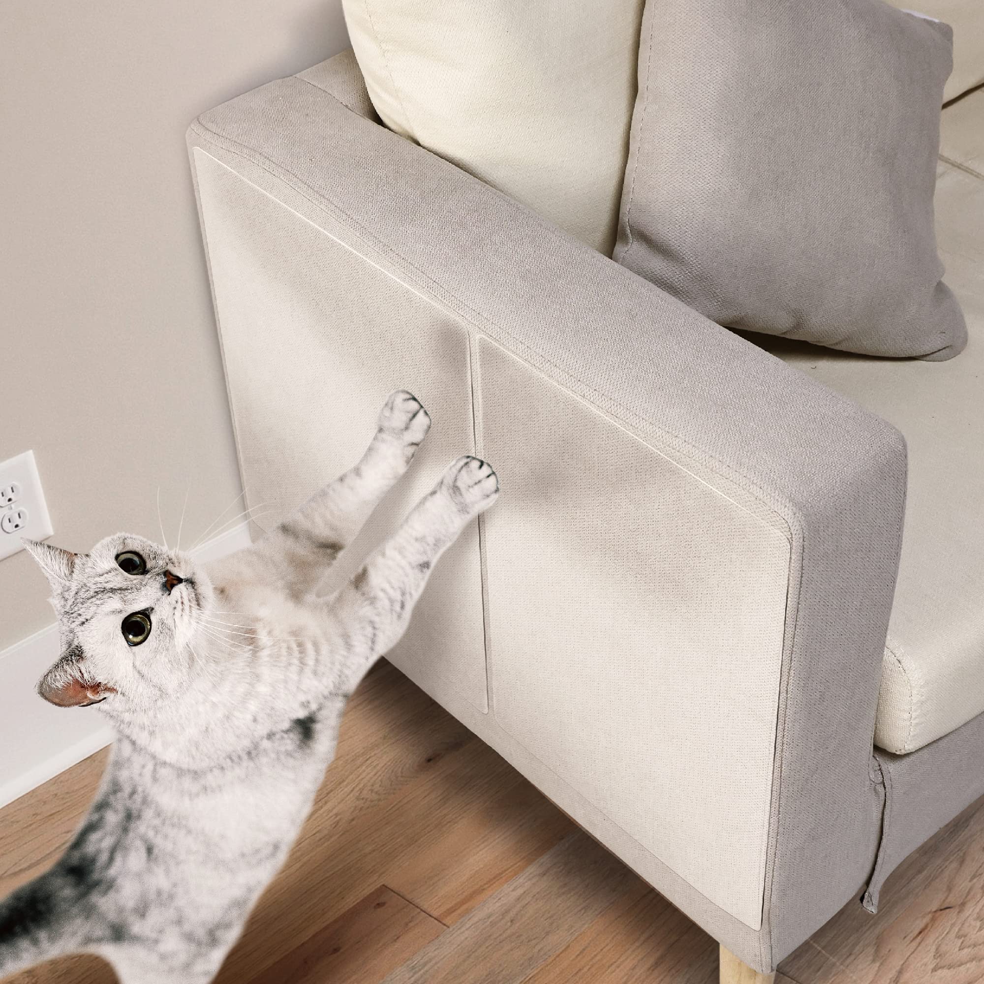 Cat Scratcher, Double-Side Sticky Cat Scratch Deterrent Tape, Cat Repellent For Furniture, Cat Couch Protector, Cat Scratching P