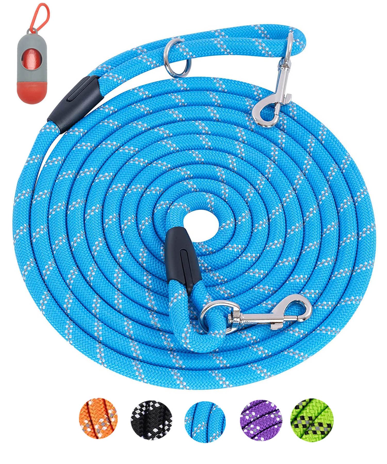 Long Dog Leash For Dog Training 10Ft 16Ft/30Ft/50Ft/100Ft, Reflective Rope Dog Leash, Heavy Duty Dog Lead For Large Medium Small