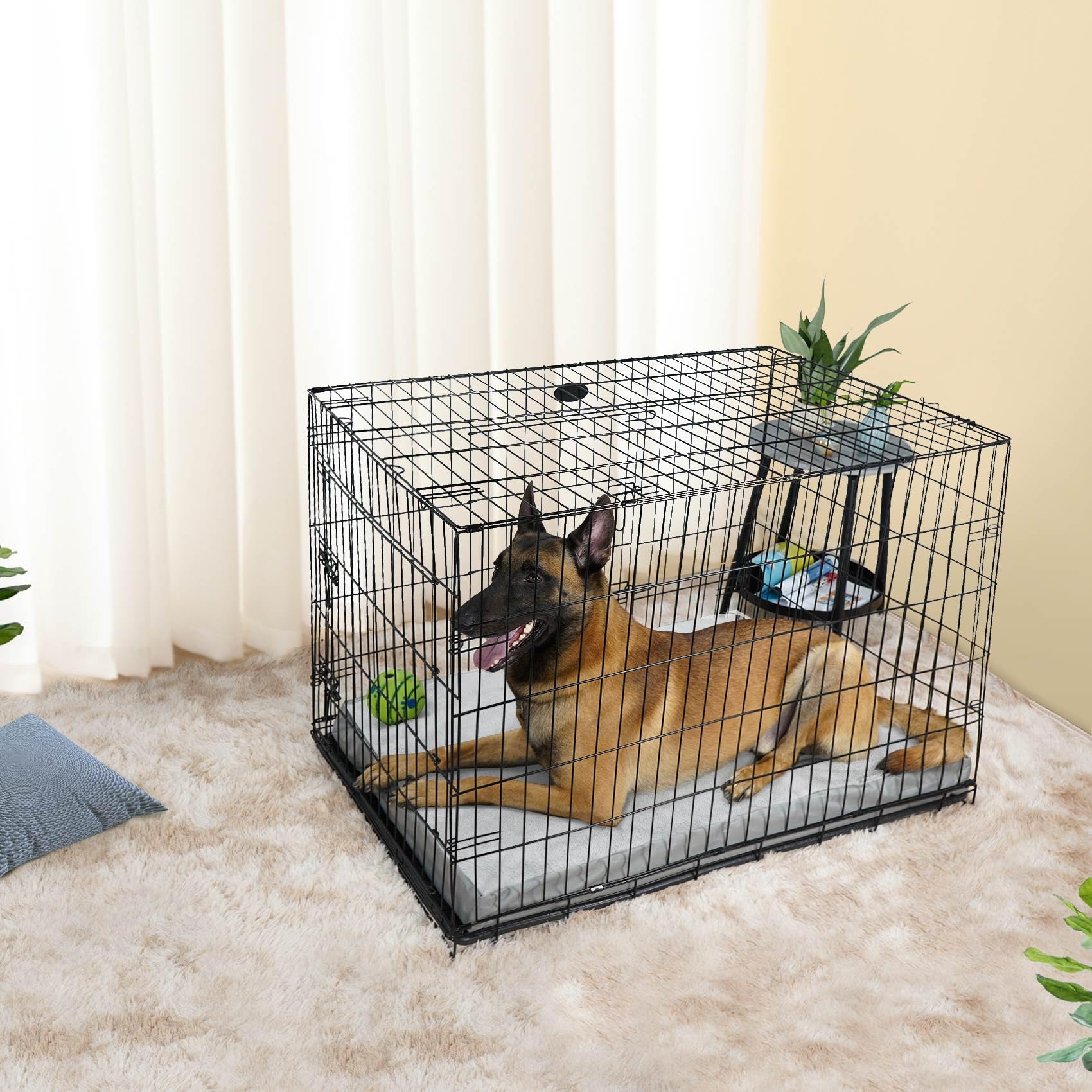 Explore Land Waterproof Dog Bed Cover Machine Washable Fluffy Dog Bed Replacement Cover, 20Lx15Wx3H Inch, Gray