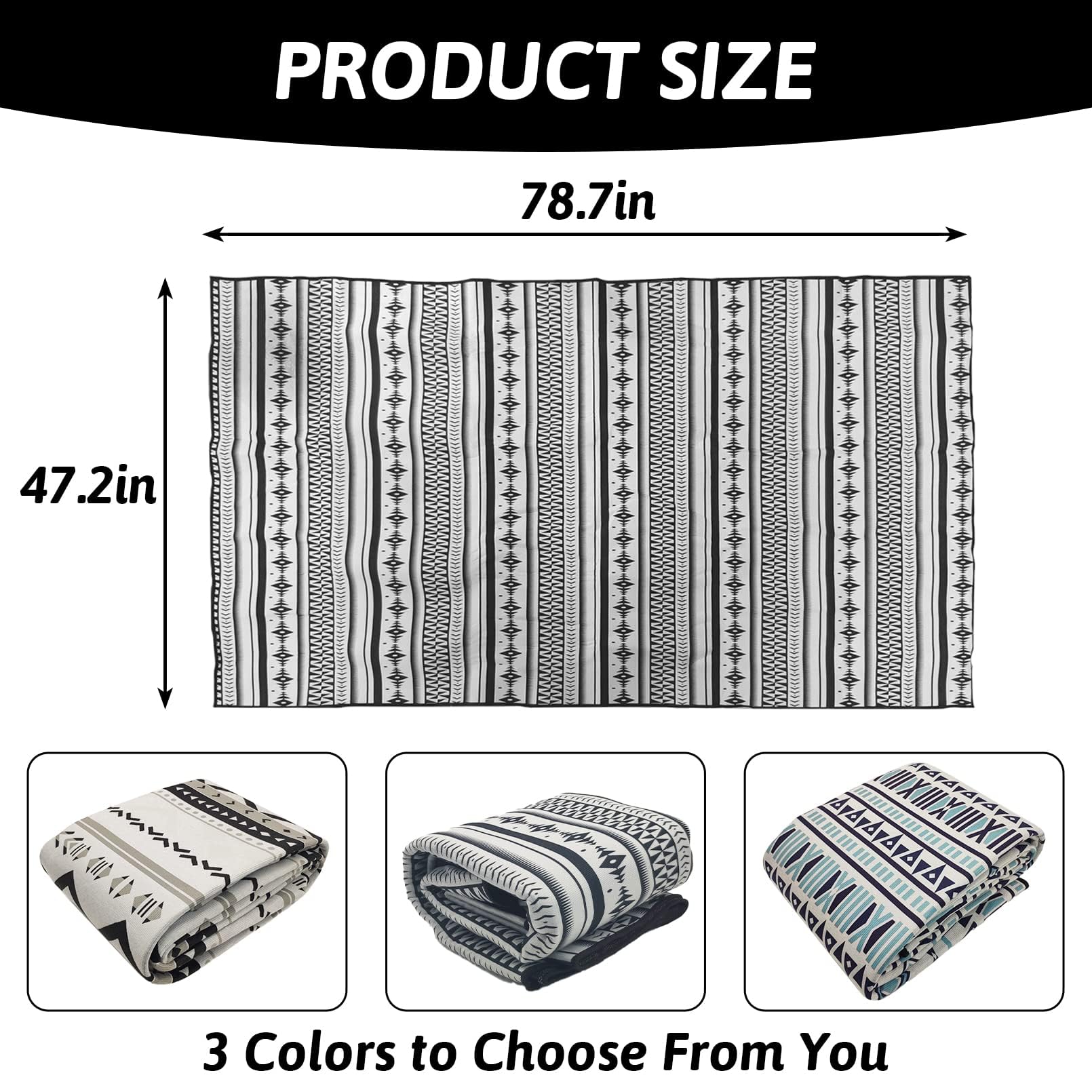 BNOSDM 78.7 in Rabbit Cage Liners Washable Reusable Bunny Bedding Pets Dog Whelping Pads with Anti Slip Bottom Pad Rug for Dogs