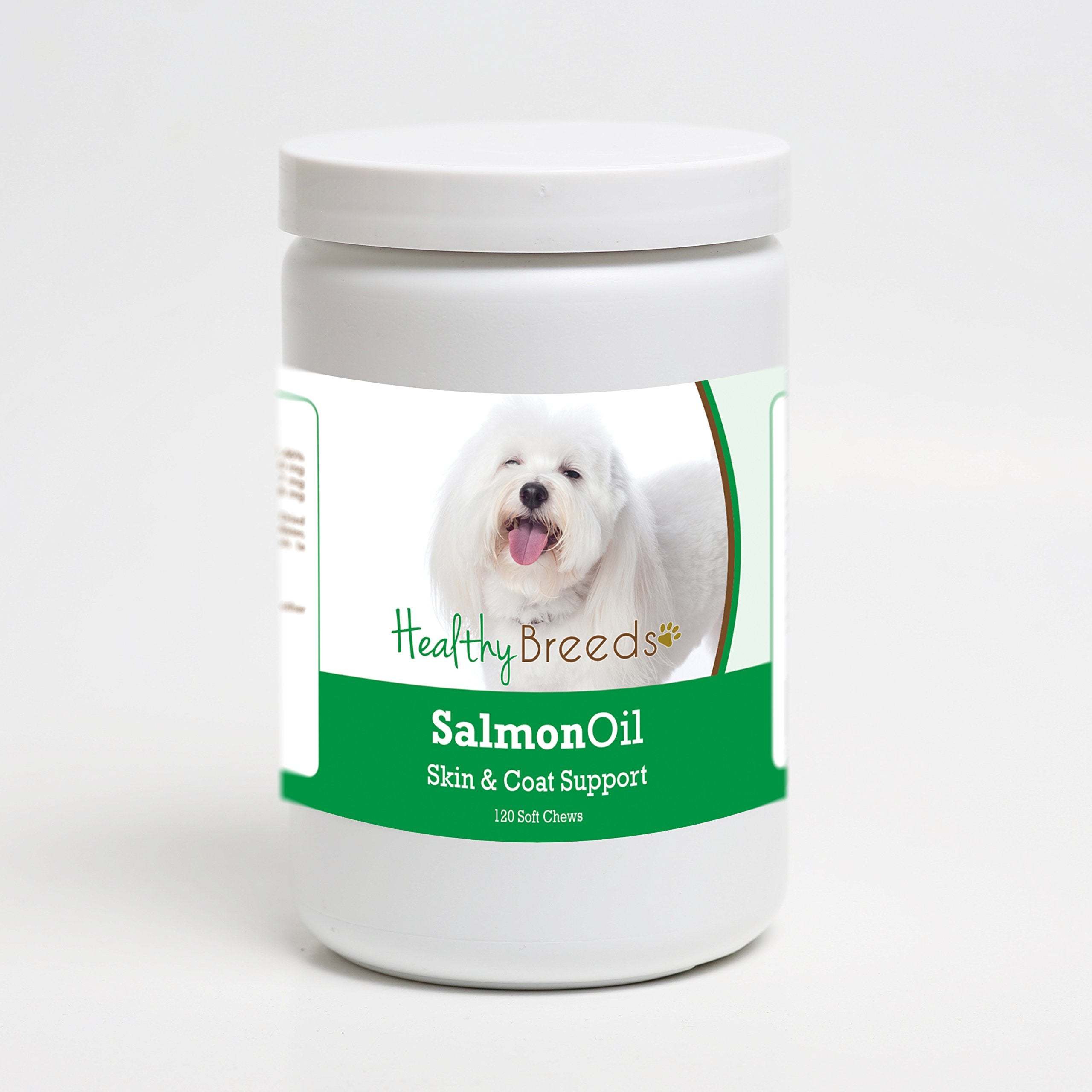 Healthy Breeds Coton de Tulear Salmon Oil Soft Chews 120 Count