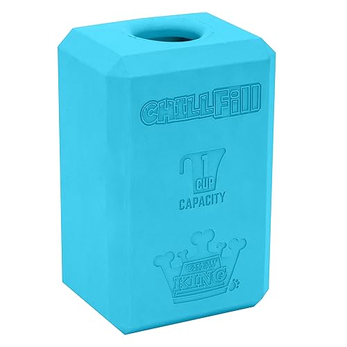 Chew King Premium Treat Dog Toy, XL, Extremely Durable Natural Rubber Fillable Toy Collection, Frozen Feeding, All Breed Sizes