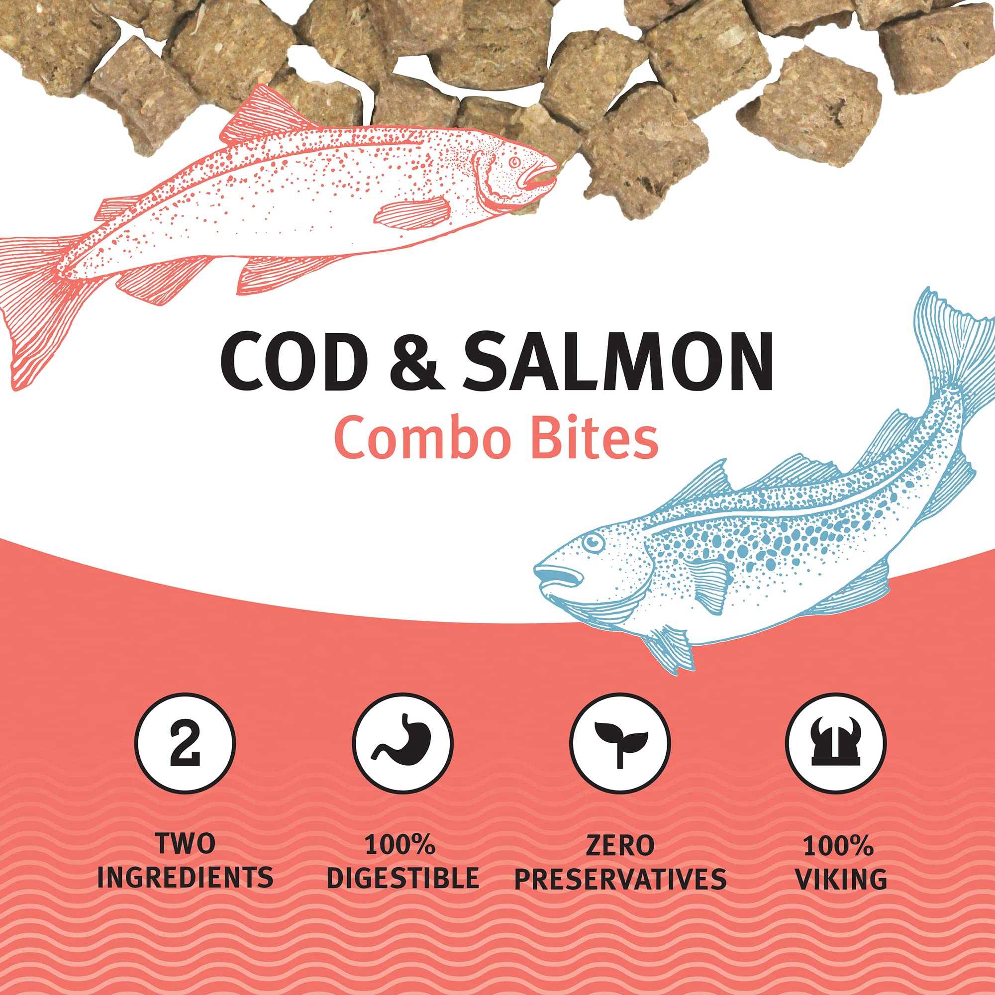 Icelandic Dog Combo Bites Cod Salmon 6Ct