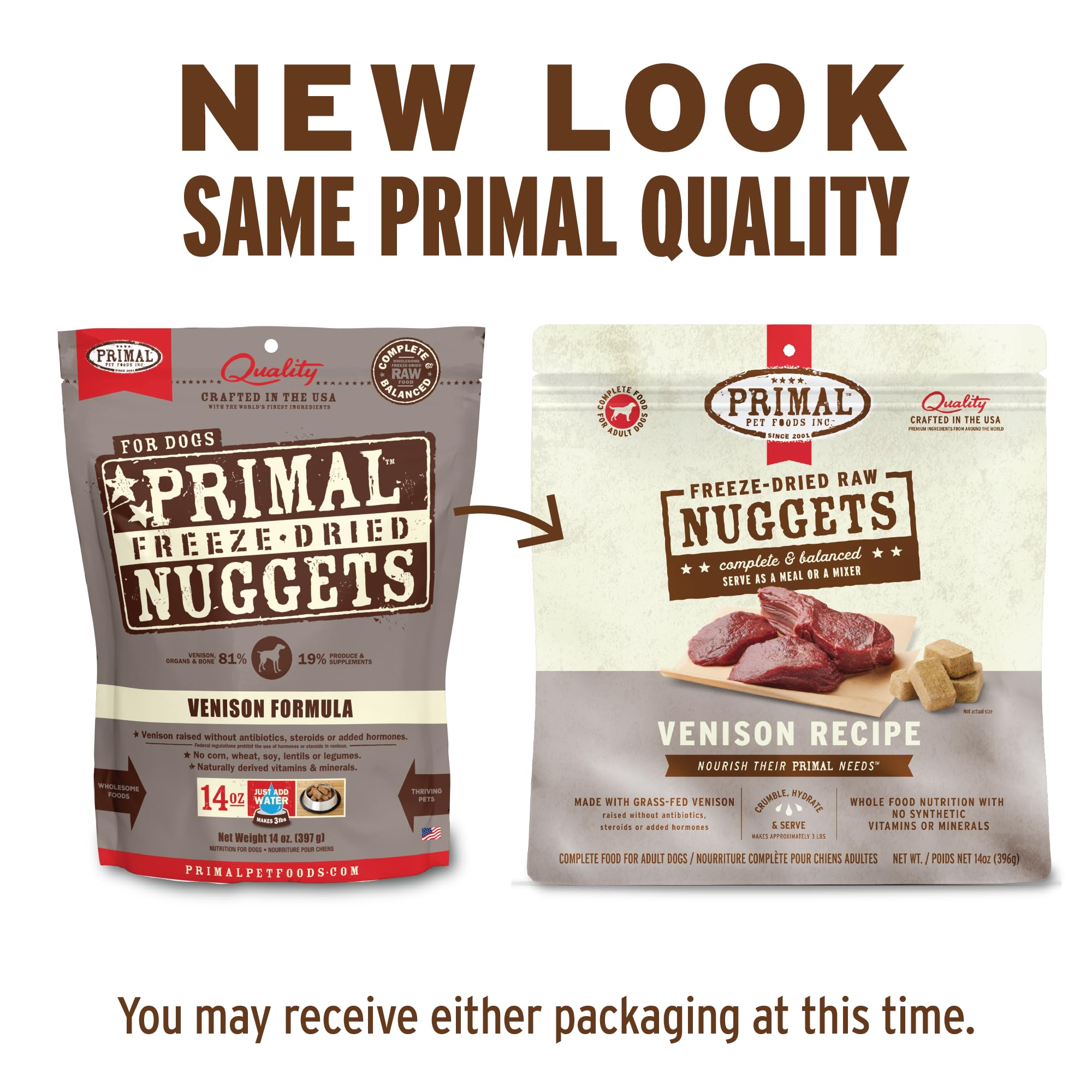 Primal Pet Foods Freeze Dried Cat Food- Venison 5.5Oz.