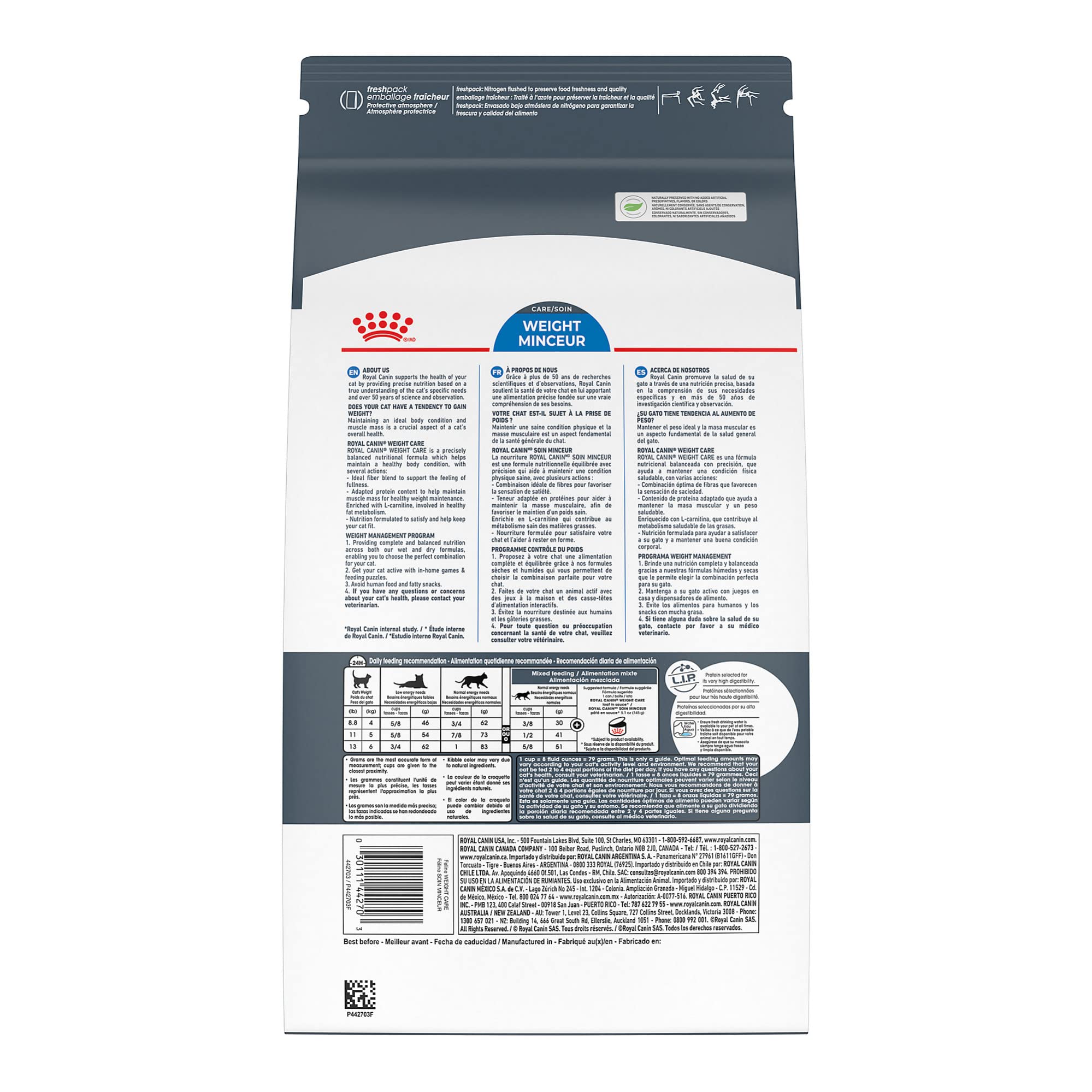 Royal Canin Feline Care Nutrition Weight Care Adult Dry Cat Food, 3 Lb Bag