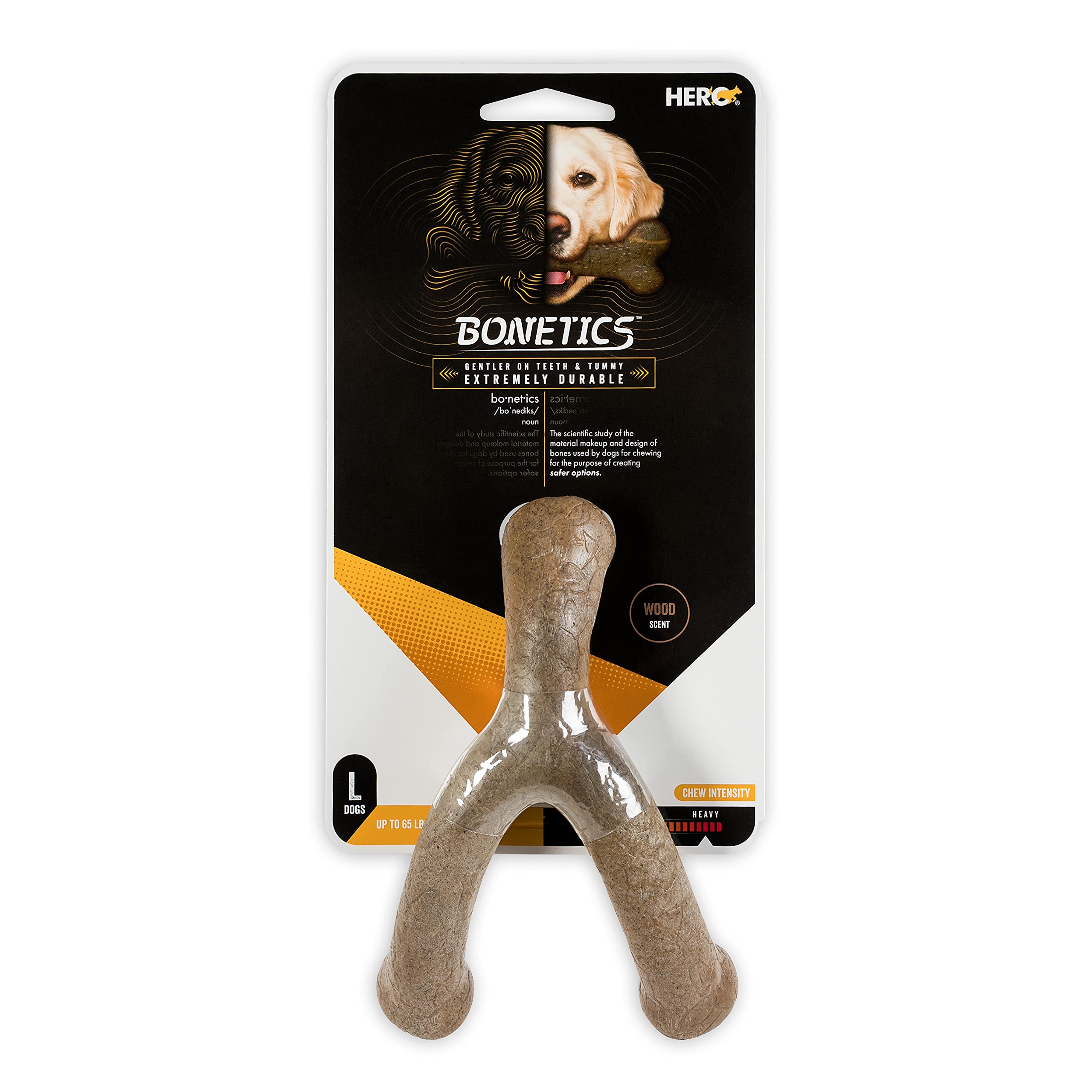 Hero Dog Bonetics Wishbone Wood Large
