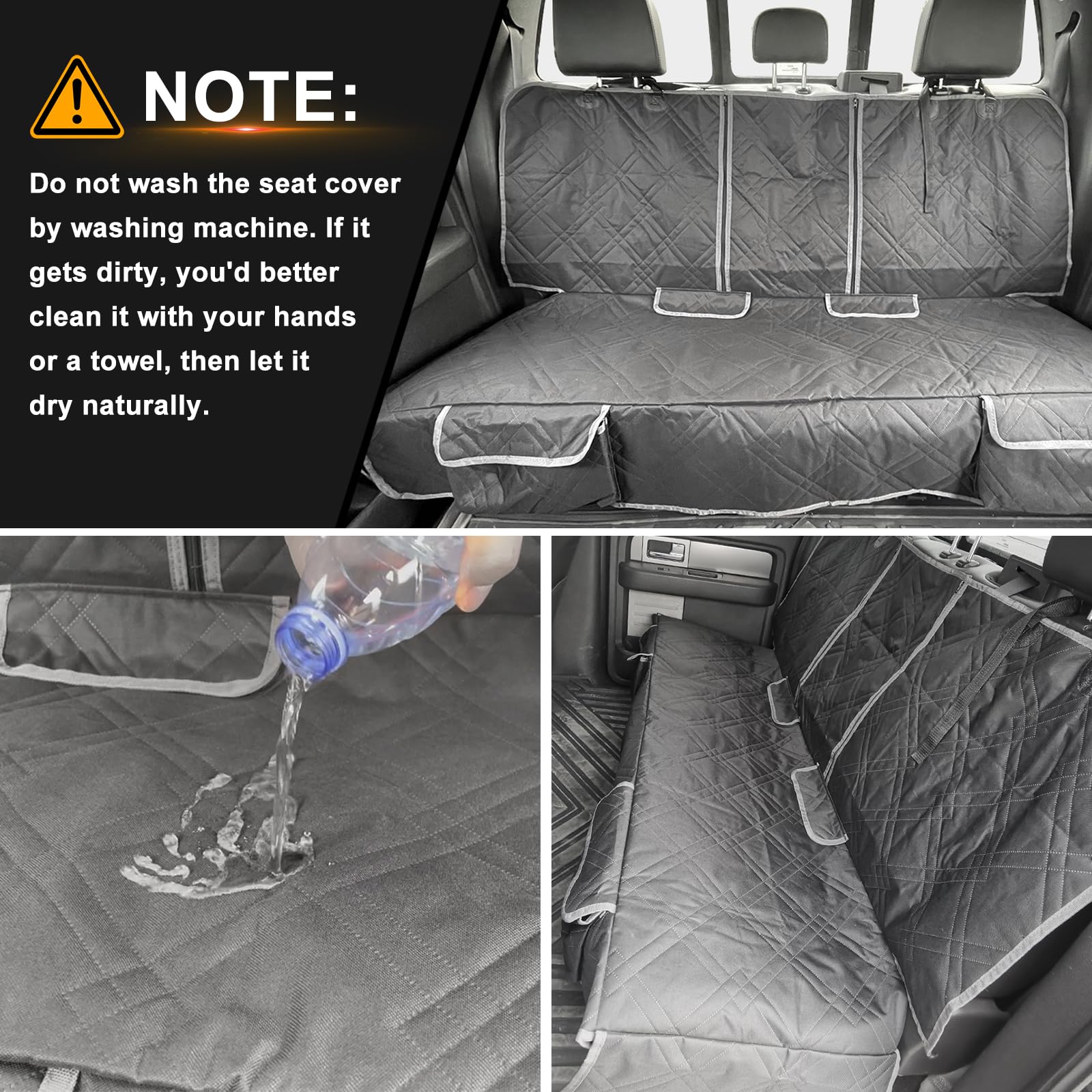 Kistrba Dog Car Seat Cover Compatible With Jeep Wrangler 4 Door 2007-2025, Waterproof Pet Bench Seat Cover For Back Seat, 600D H