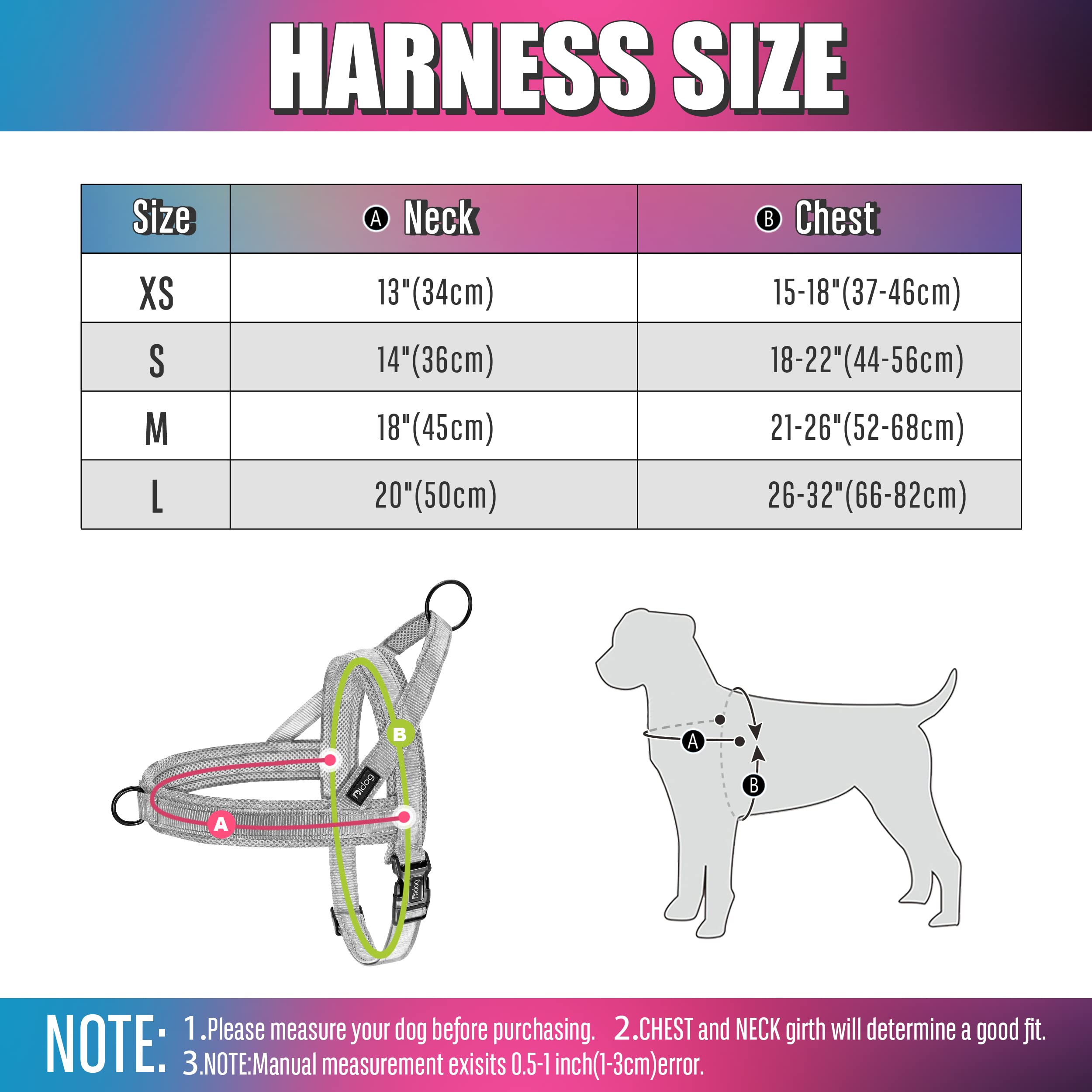 Didog Soft Mesh Padded Dog Vest Harness, Escape Proof/Quick Fit Reflective Dog Strap Harness,Easy For Walking Training (S:Chest 18-22', Mesh-Black)
