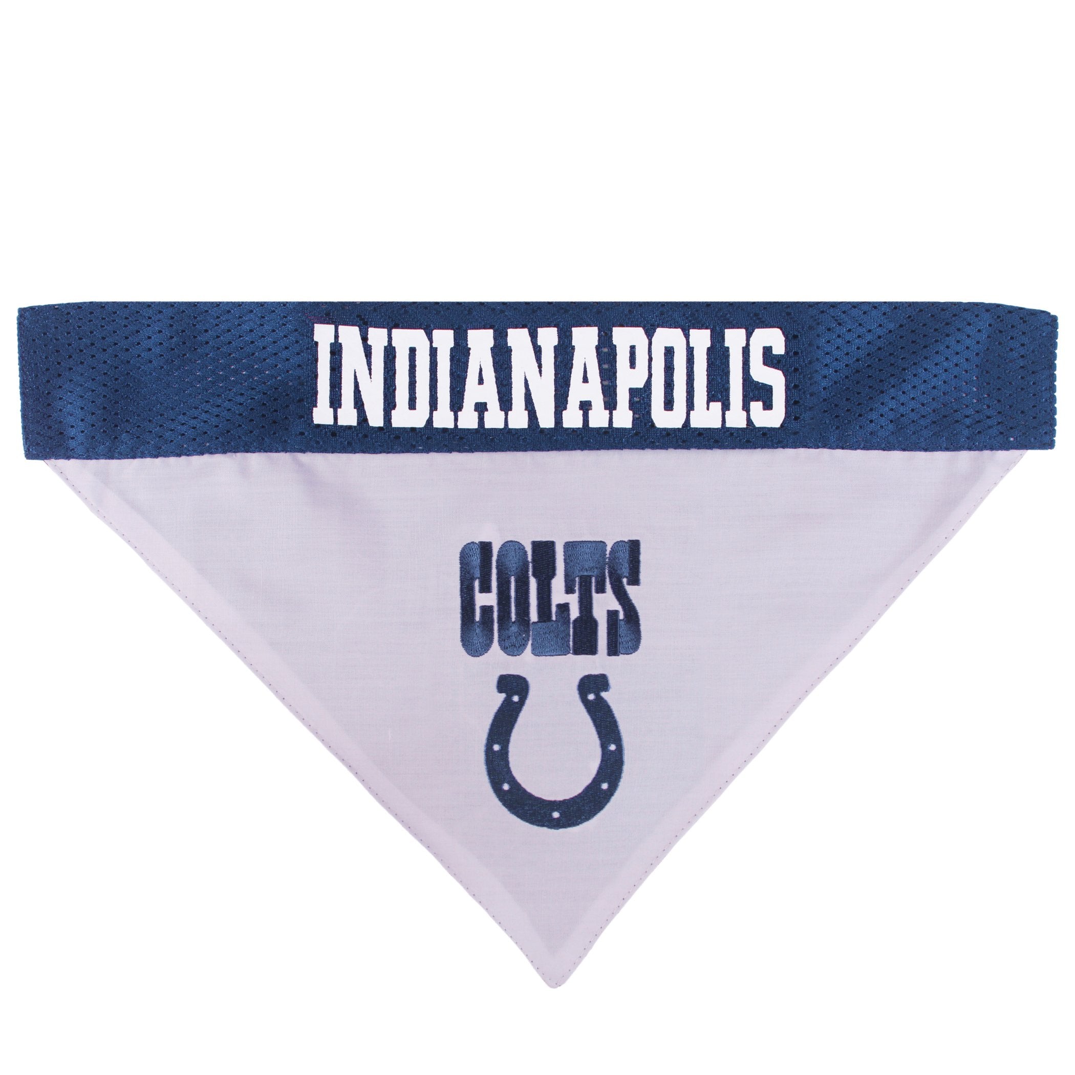 Pets First Nfl Dog Bandana - Indianapolis Colts Reversible Pet Bandana. 2 Sided Sports Bandana With A Premium Embroidery Team Lo