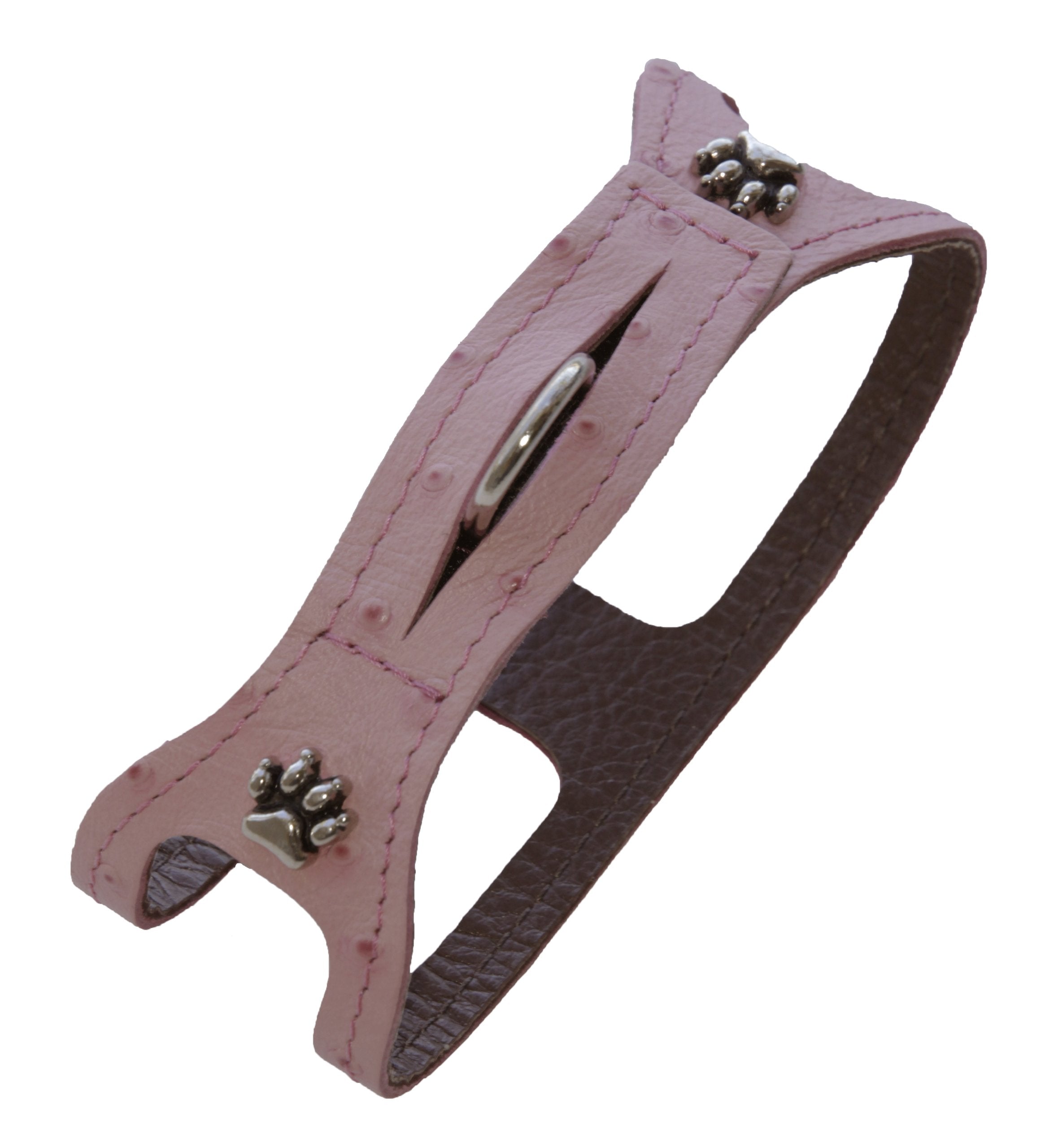 Chokefree Pet Shoulder Collar, 18-Inch, Ostrich Pink