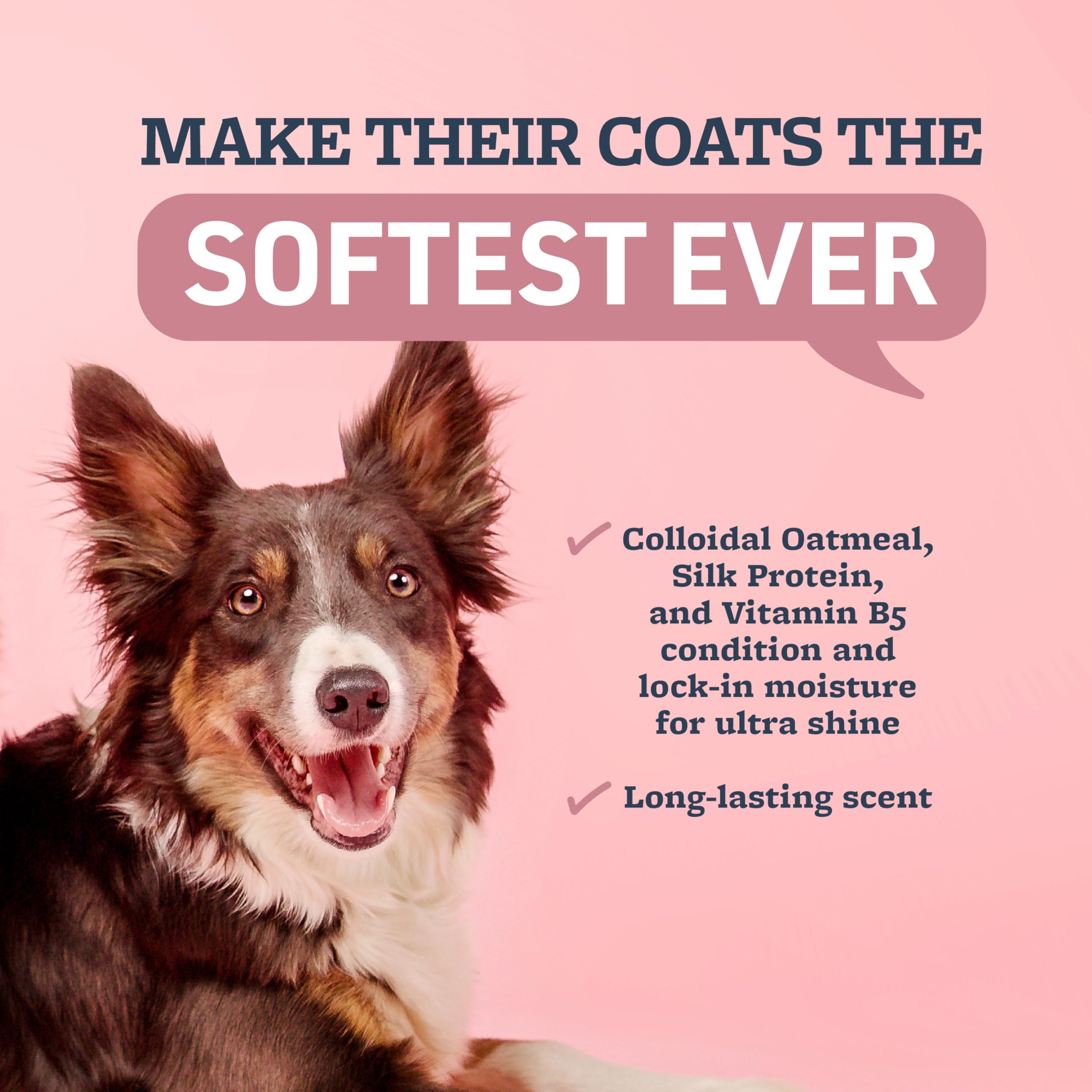Veterinary Formula Smart Coat Complex Ultra Oatmeal Moisturizing Shampoo for Dogs, 128 Fl oz / 1 Gallon - Moisture-Rich, Nourish
