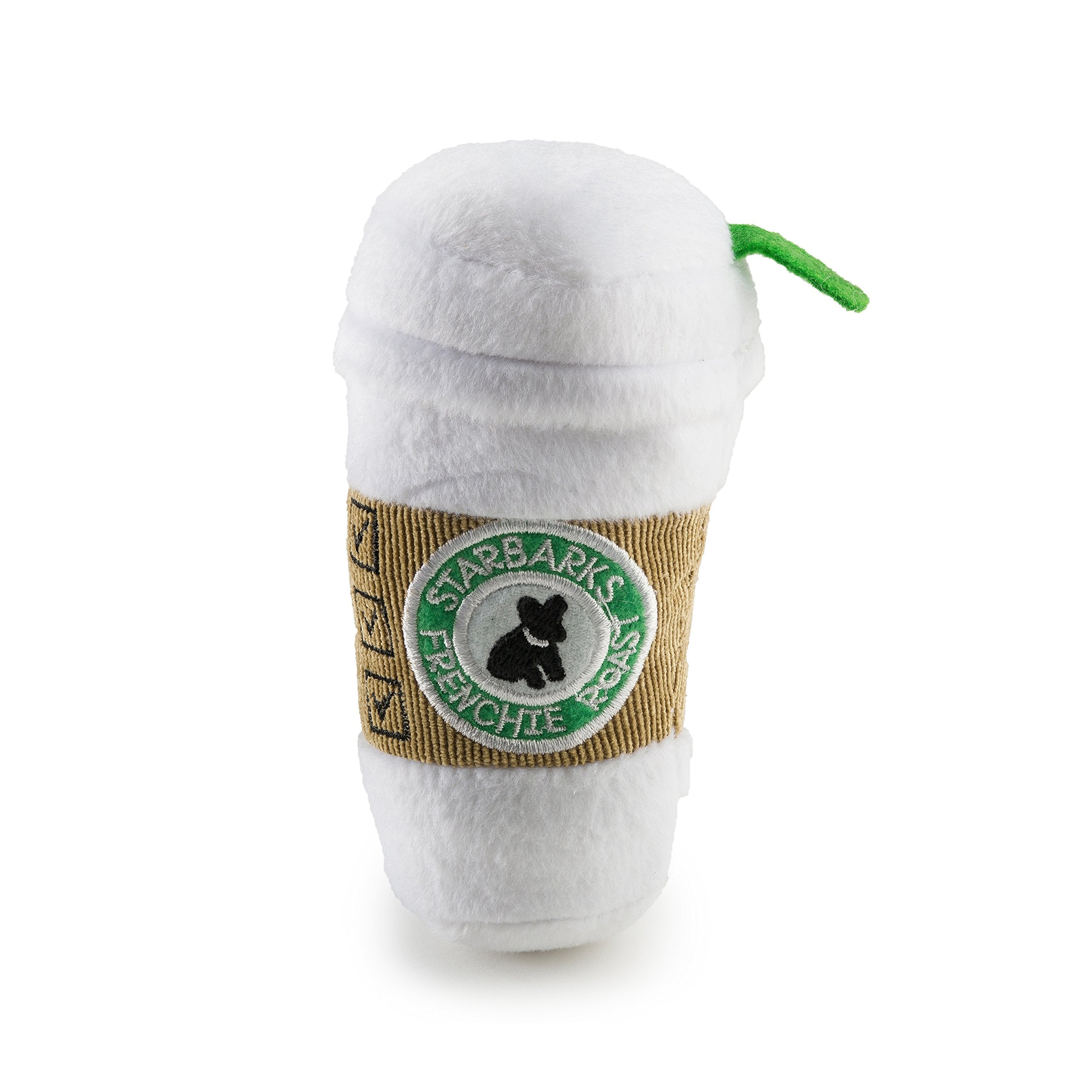 Haute Diggity Dog Starbarks Collection - Soft Plush Coffee Dog Toys With Squeaker And Fun, Colorful, Unique Parody Designs Made From Safe, Machine-Washable Materials For All Dog Breeds & Sizes