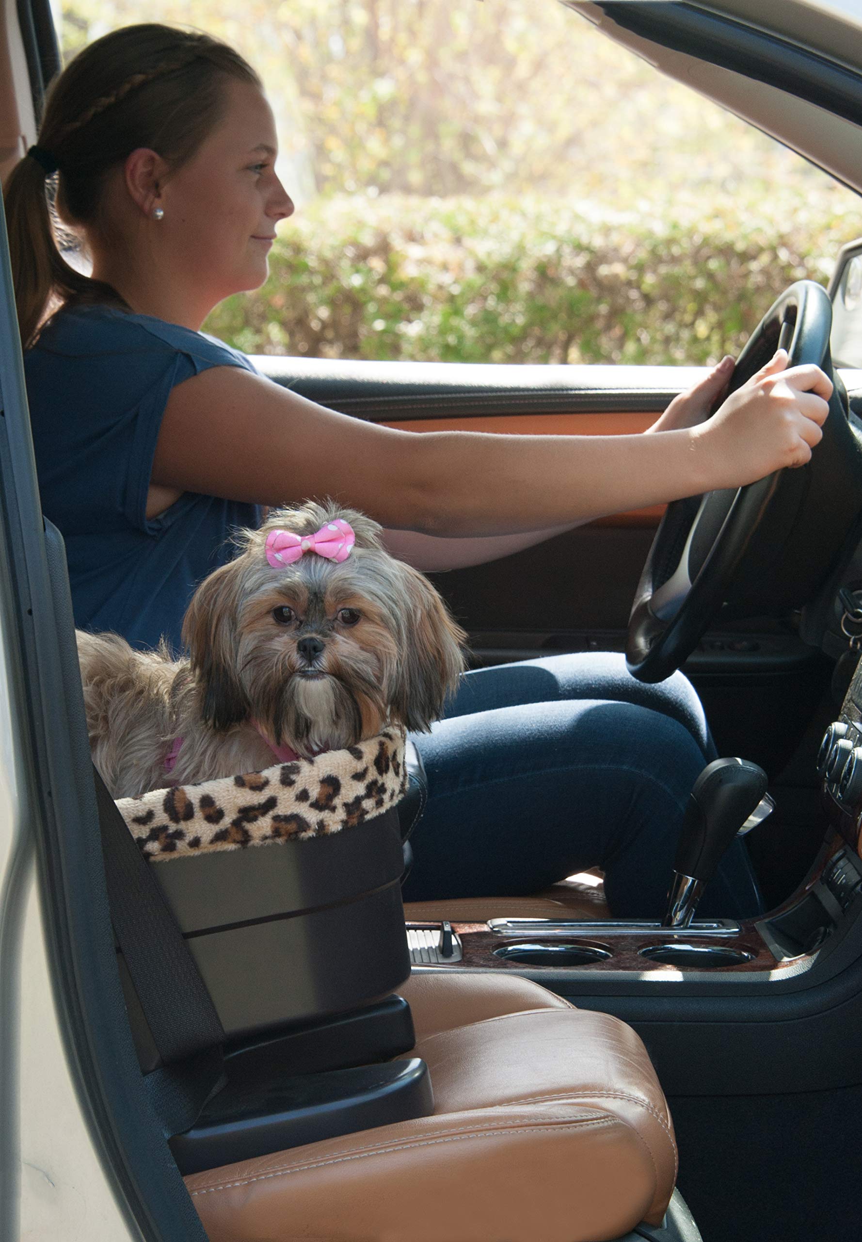Pet Gear Booster Seat For Dogs/Cats, Removable Washable Comfort Pillow + Liner, Safety Tethers Included, Installs In Seconds, No