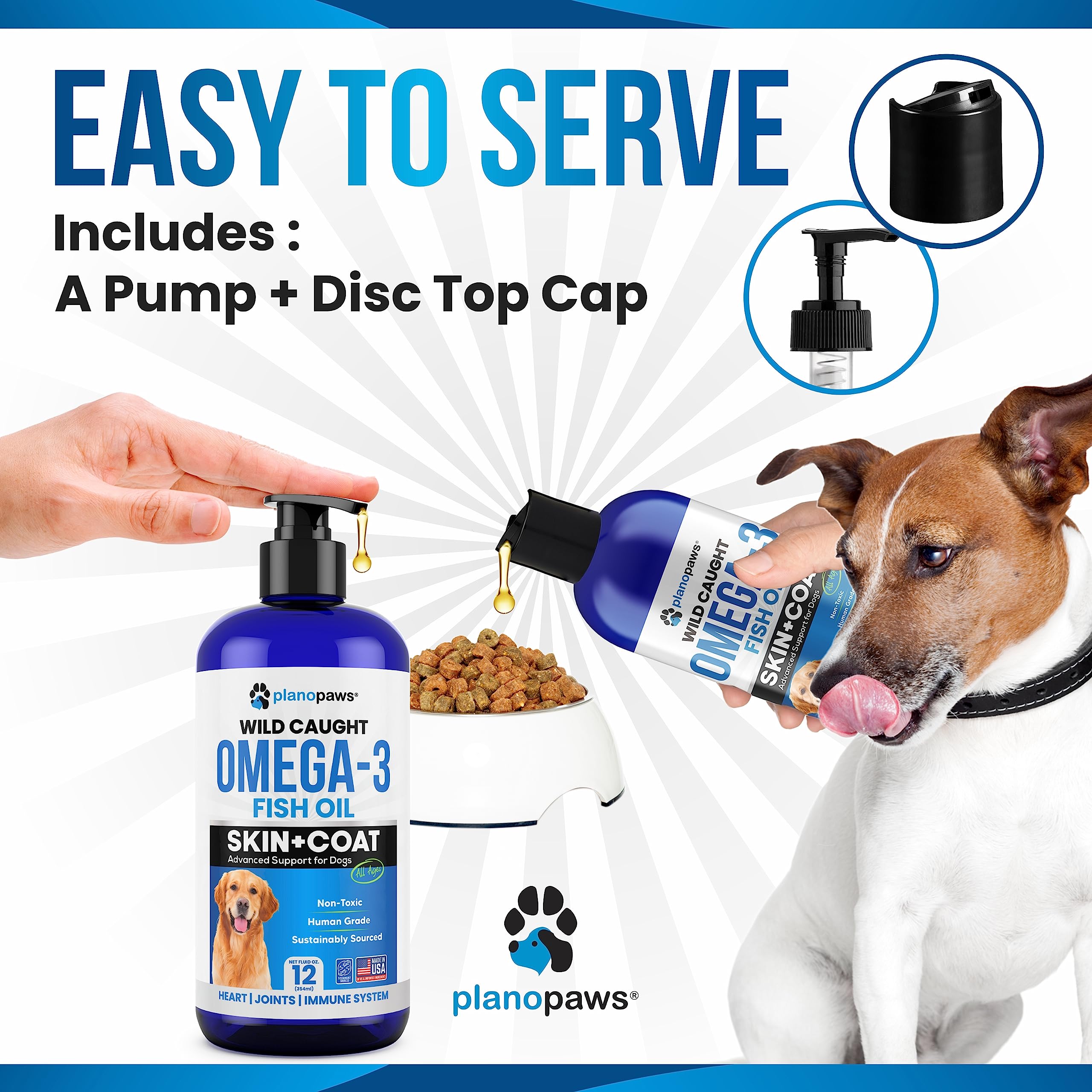 Omega 3 Fish Oil for Dogs - Better Than Salmon Oil - Dog Fish Oil Supplement to Reduce Shedding & Itching - Supports Joints, Bra