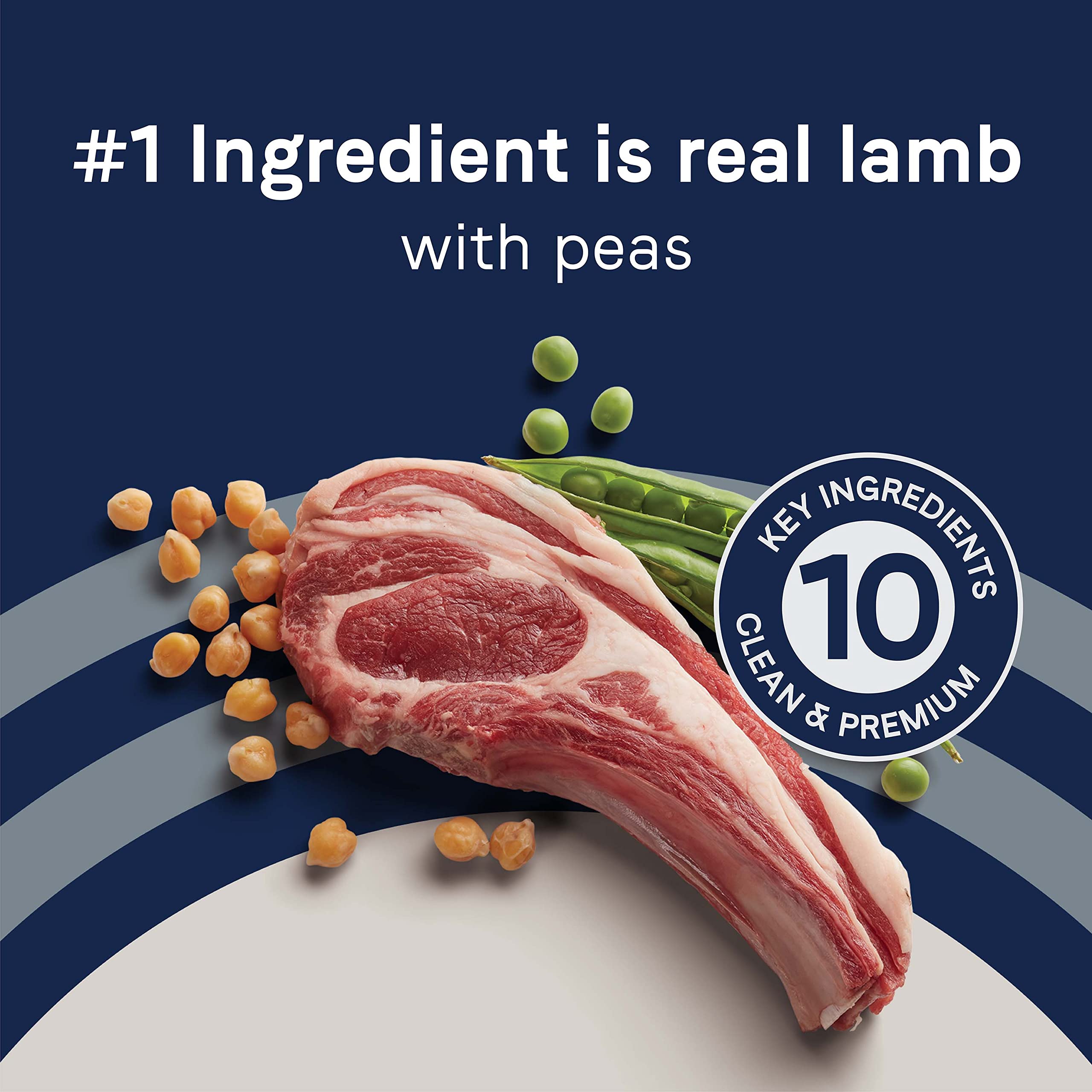 Canidae Pure Limited Ingredient Premium Adult Dry Dog Food, Real Lamb & Sweet Potato Recipe, 4 lbs, Grain Free