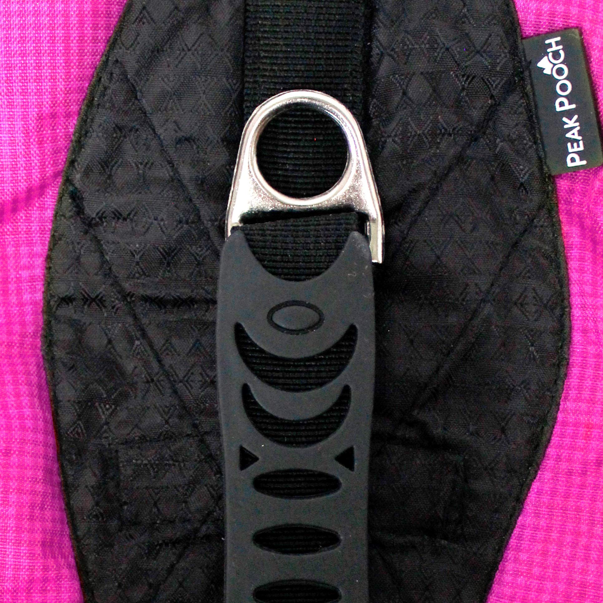 Peak Pooch - No-Pull Dog Harness - Padded, Mesh Fabric Dog Vest With Reflective Trim, Lifting Handles And Buckle Straps - Pink D