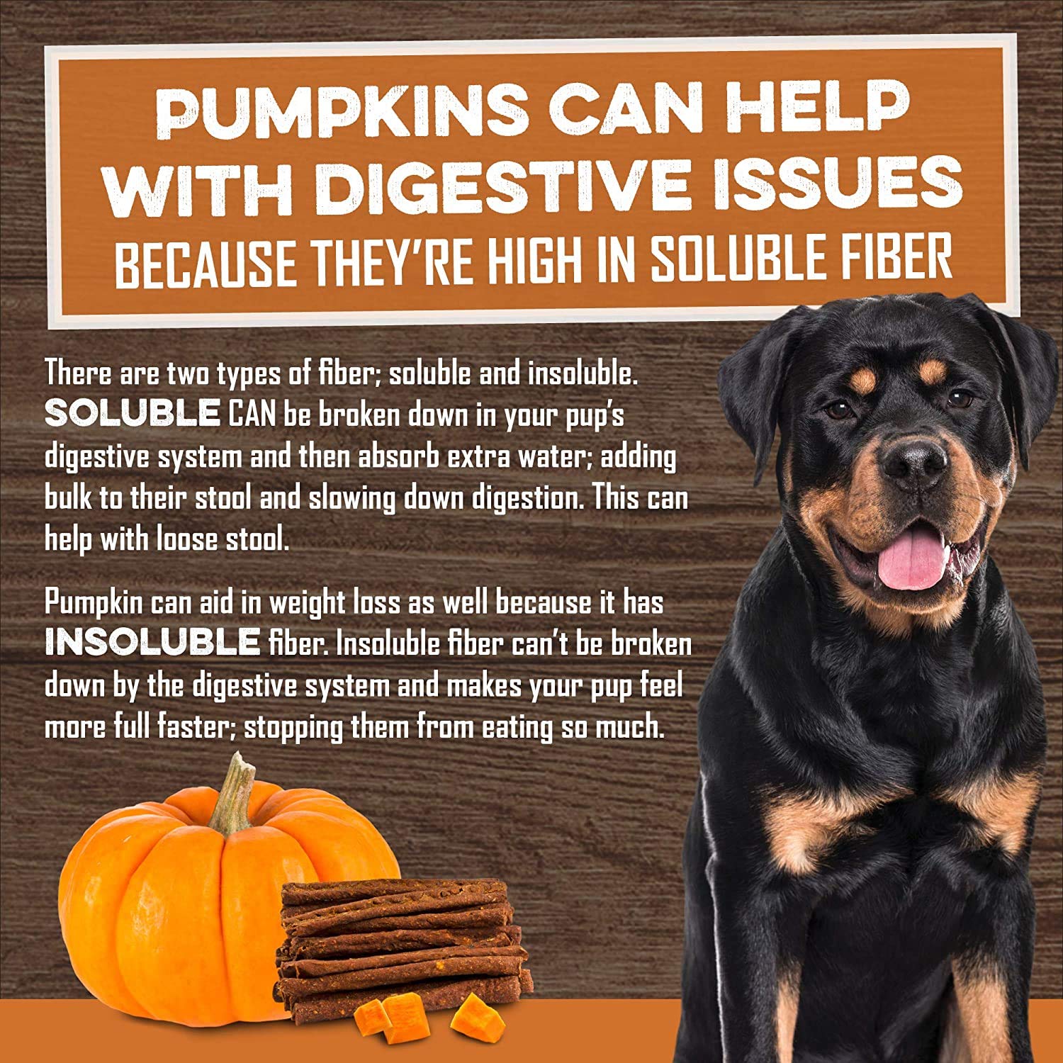 USA Sweet Potato Dog Treats - Grain Free, Cinnamon Pumpkin Crunchy Sticks are Great Tasting, Promote Positive Dog Gut Health wit
