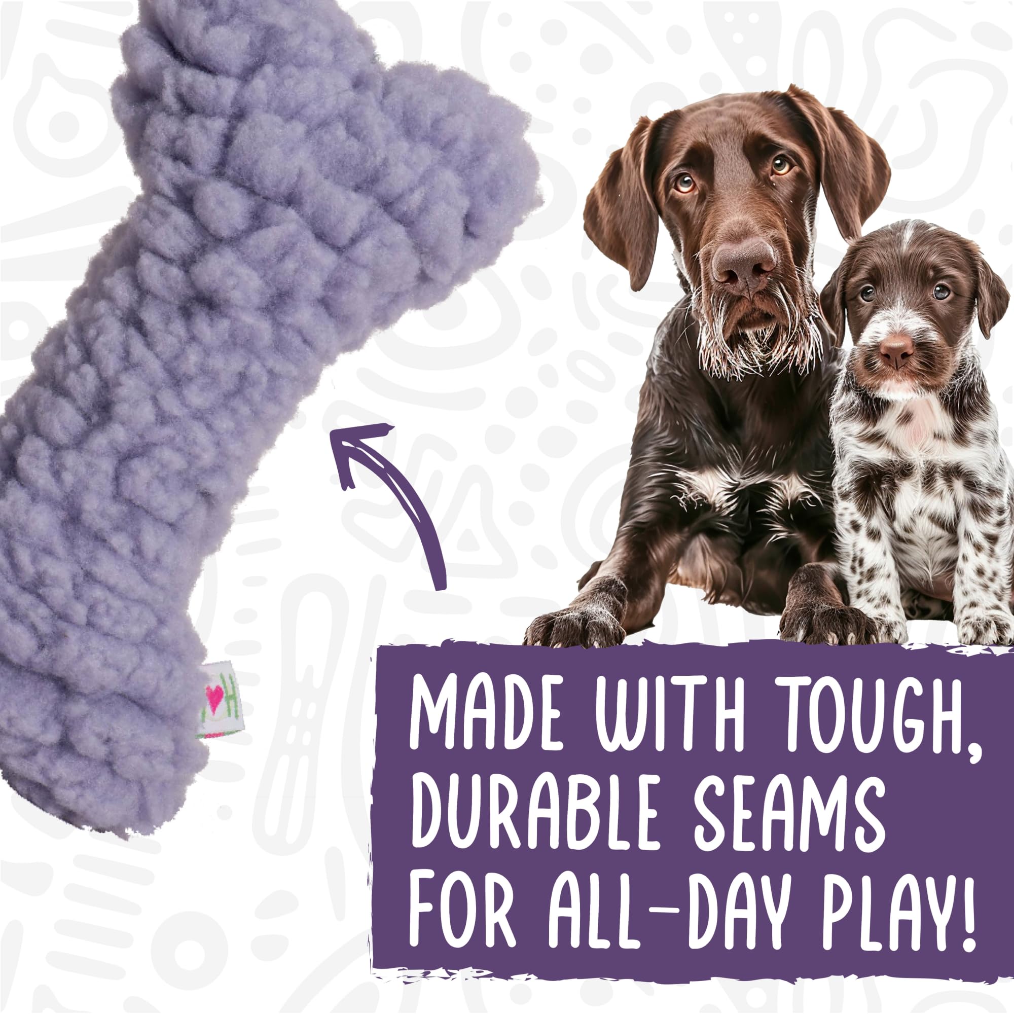 HuggleSnuffles HuggleFleece Treat Dispensing Ball - Interactive Enrichment Toys for Dogs, Dog Treat Dispenser Puzzle for Mental