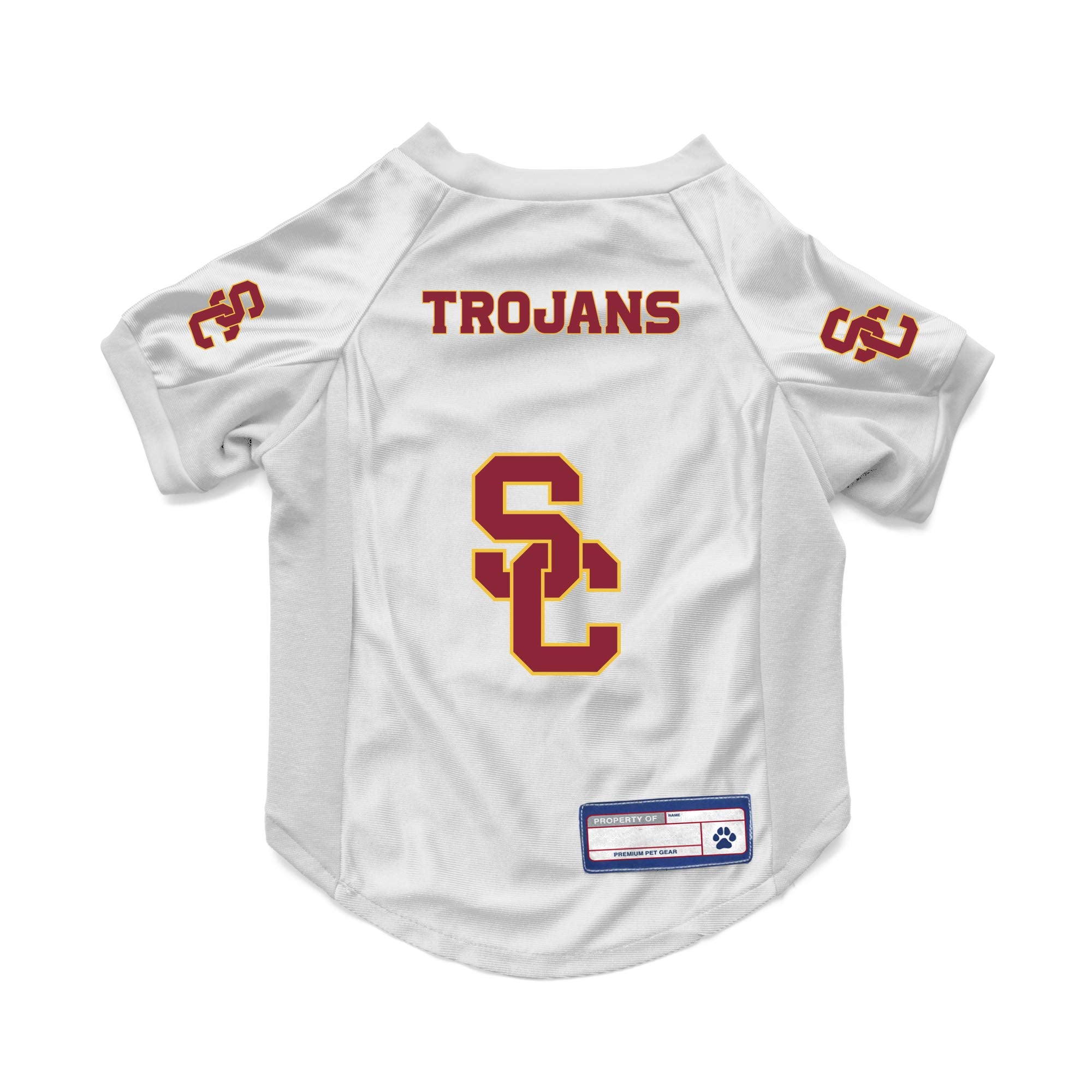 Usc Trojans Pet Jersey Stretch Size M - Special Order