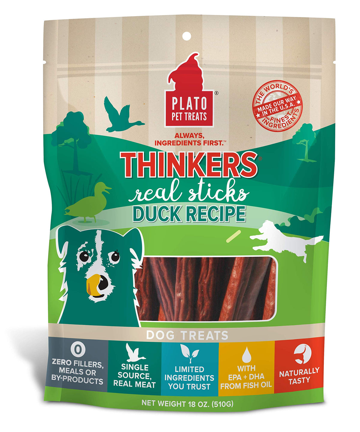 Plato Thinkers Duck 18Oz, Natural (850002221572)