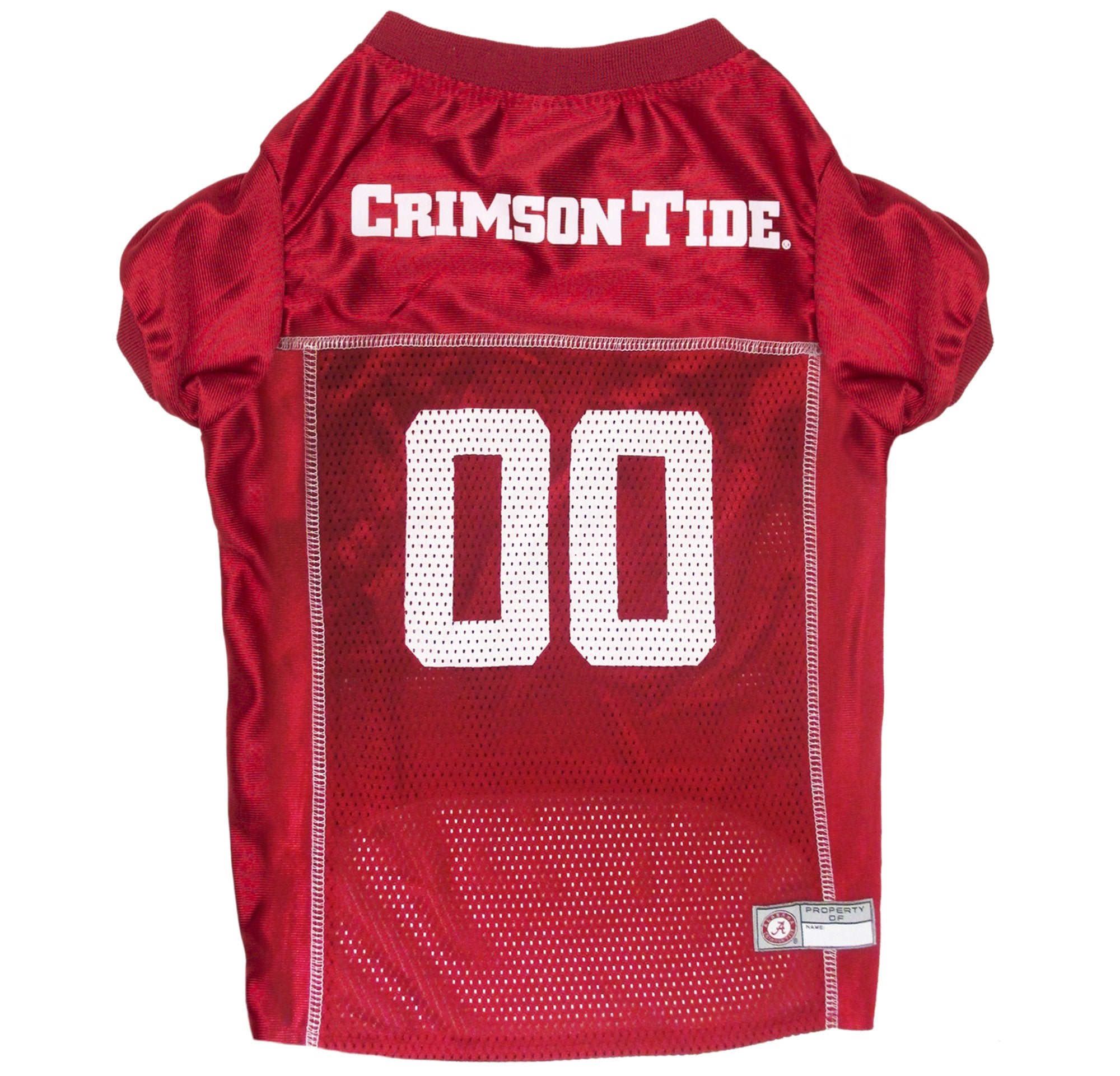 Pets First NCAA College Alabama Crimson Tide Mesh Jersey for DOGS & CATS, XX-Large. Licensed Dog Jersey with your Favorite Footb