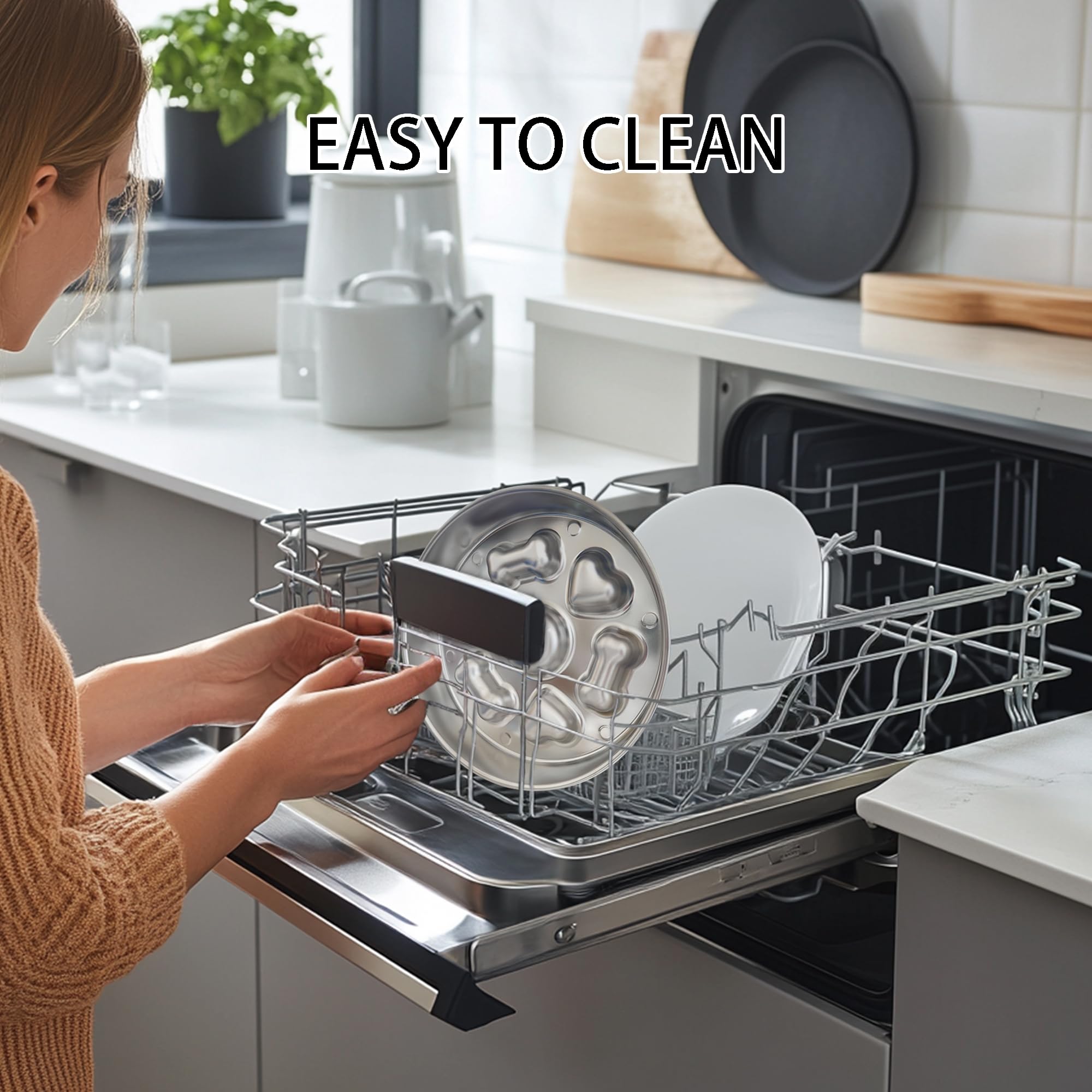 Cilkus Slow Feeder Dog Bowl Stainless Steel, 3 Cups Large Capacity, Designed To Slow Down Eating, Double-Sided Design Ideal For