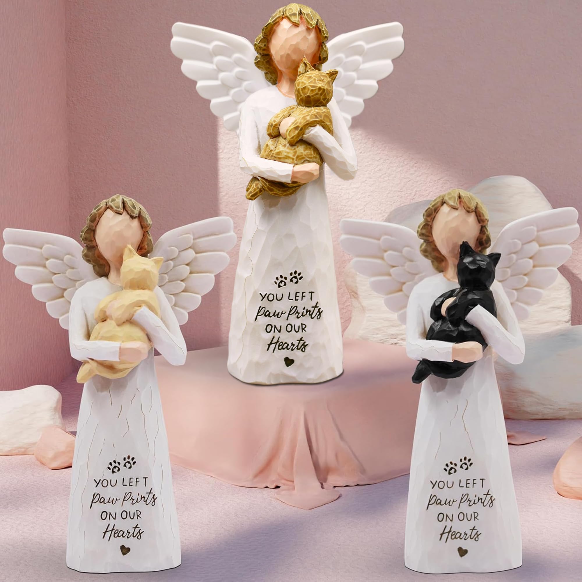 Borlesta Cat Memorial Gifts, Pet Loss Sympathy Gift, Cat Gifts For Women, Pet Memorial Cats Remembrance Gift, In Memory Of Cats