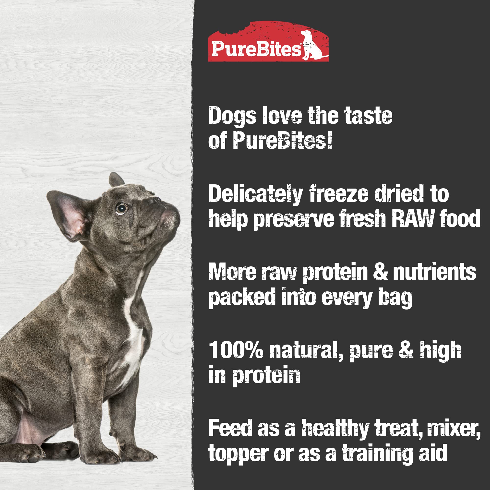 PureBites Chicken Freeze Dried Dog Treats - 3oz, Made in USA, 1 Ingredient