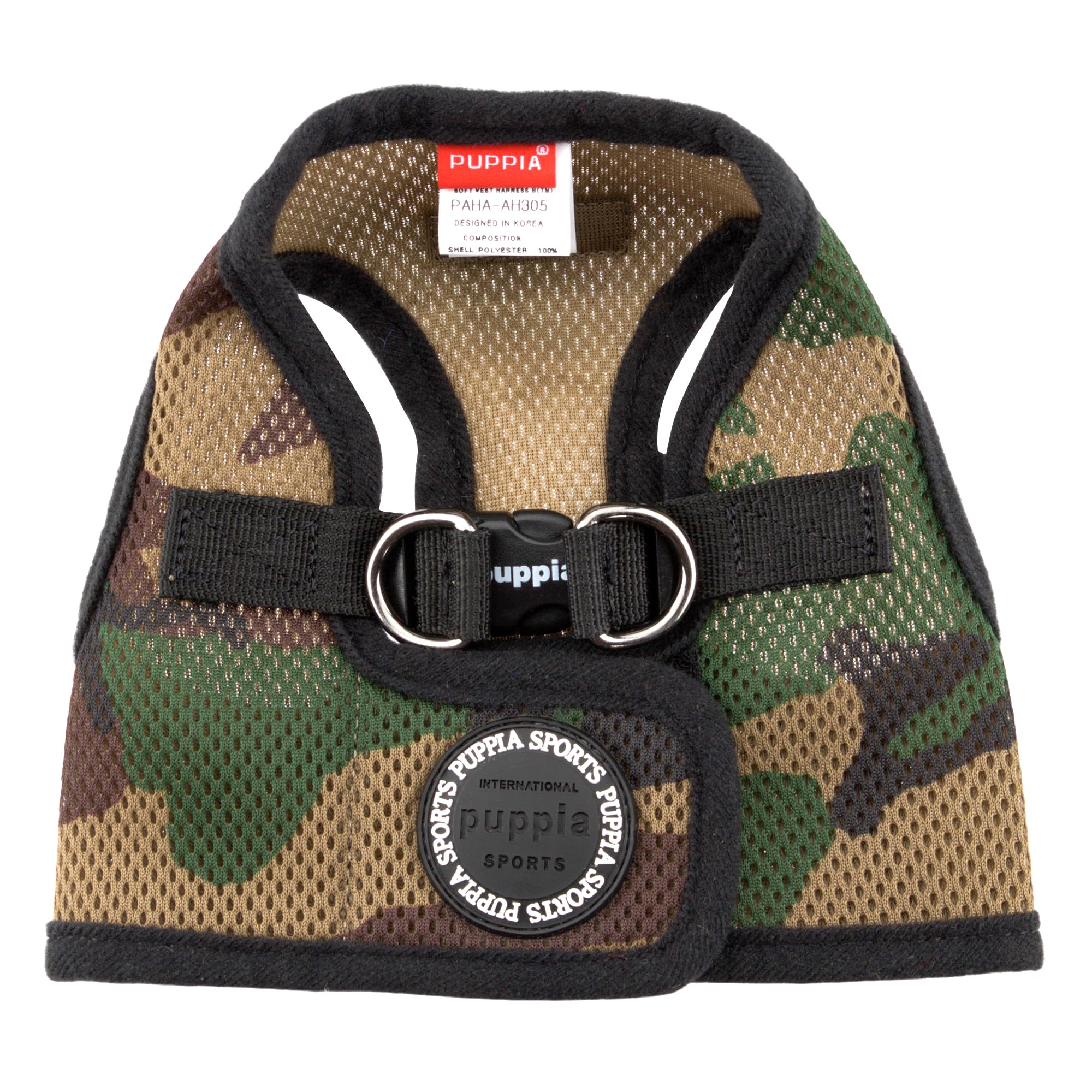 PUPPIA International Harness Soft B Vest, X-Small, Camo