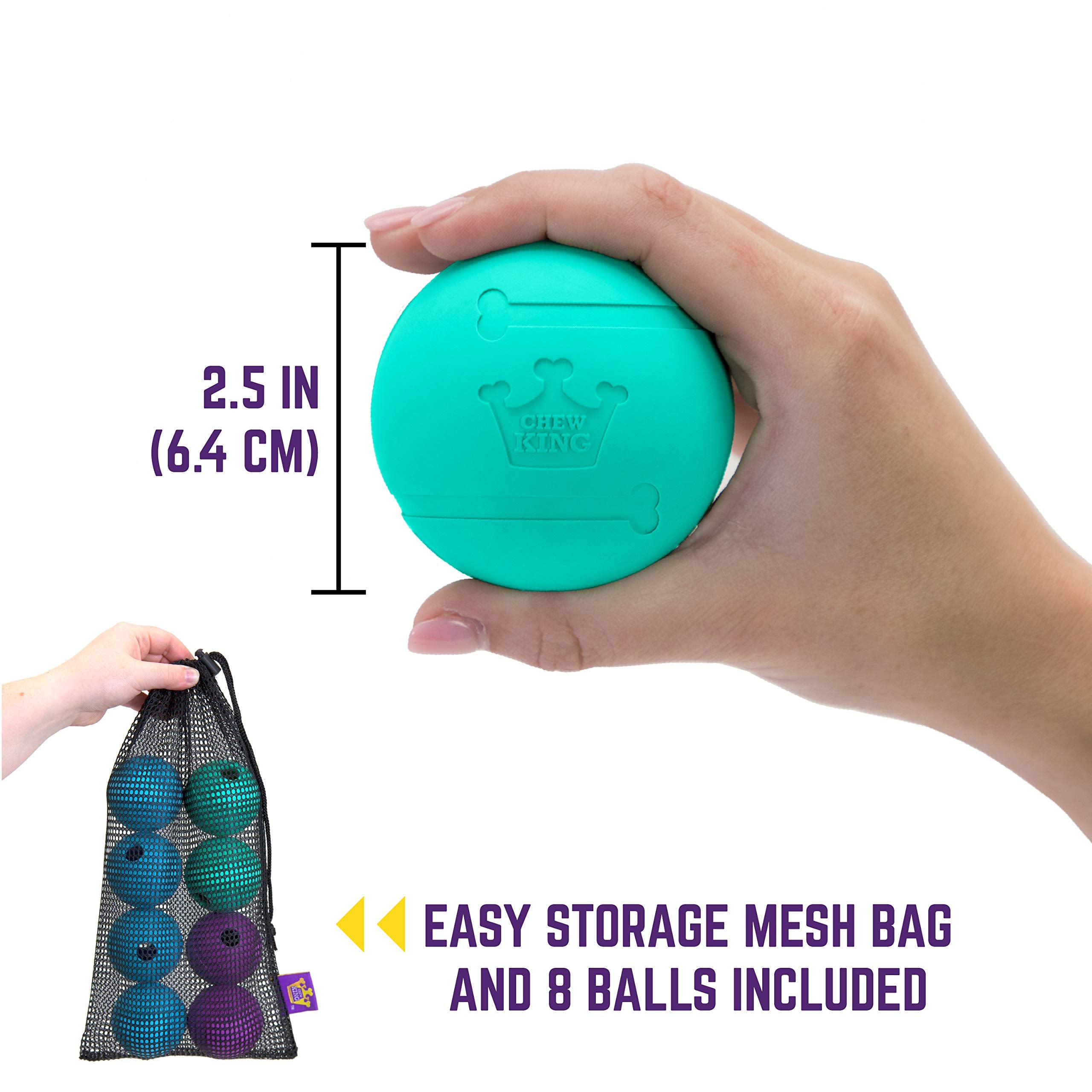 Chew King Dog Fetch Balls For All Breed Sizes