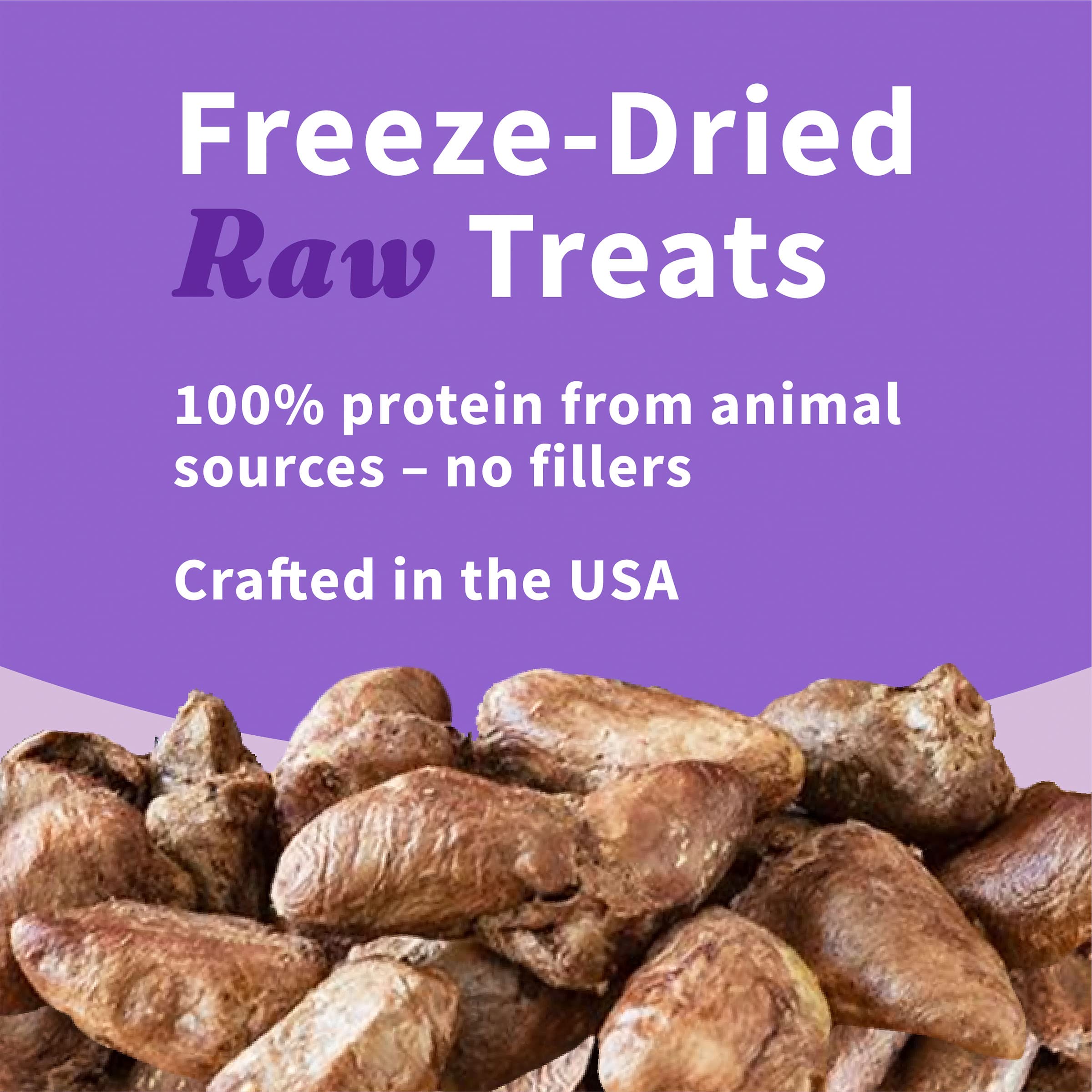 Halo Freeze Dried Raw Dog Treats, 100% Chicken Hearts Recipe, Dog Treats Pouch, All-Natural High Protien Treat, 2 Oz Pouch