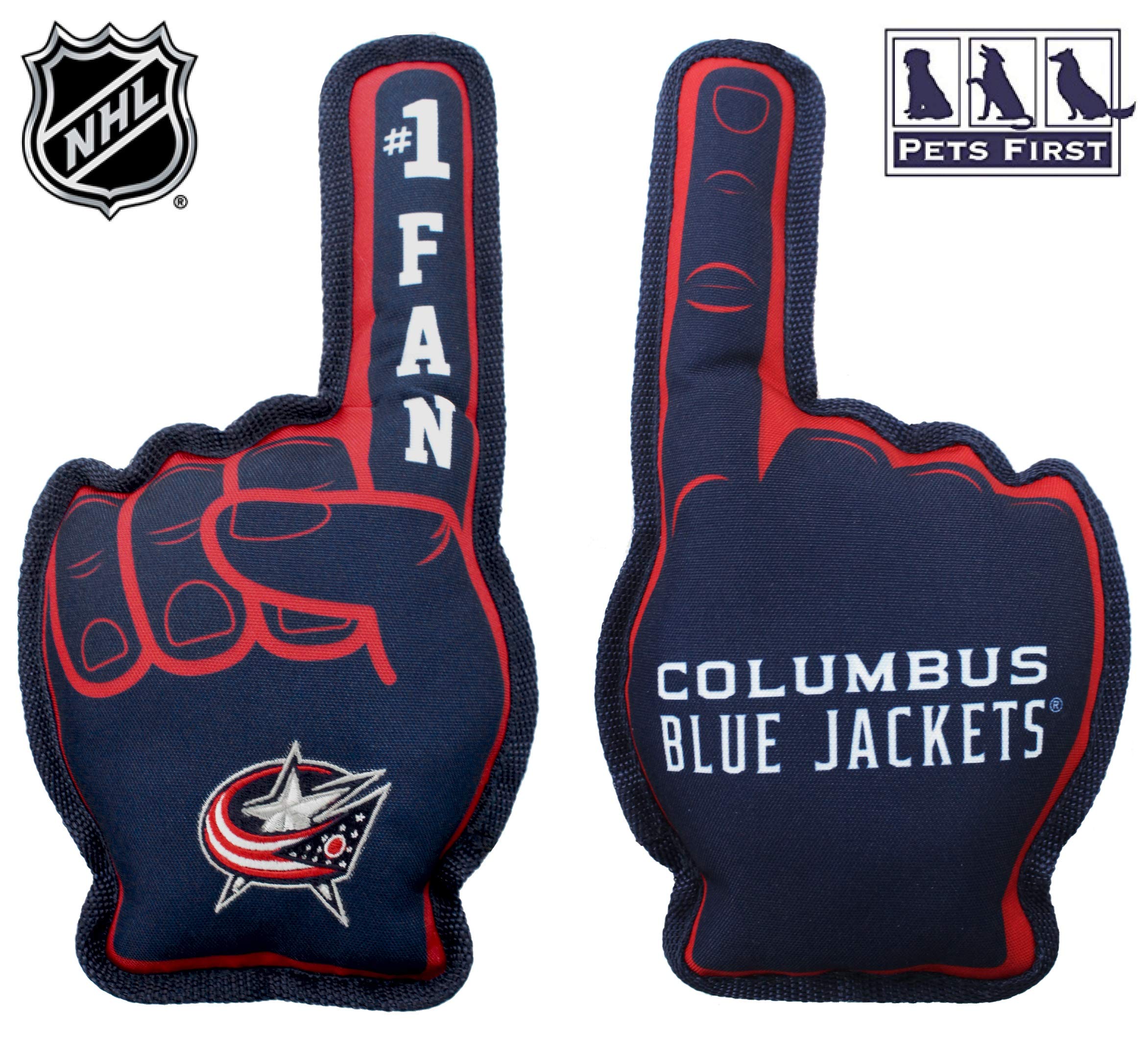 Pets First Nhl Columbus Blue Jackets Fan Toy, Team Color, One Size (Cbj-3277)