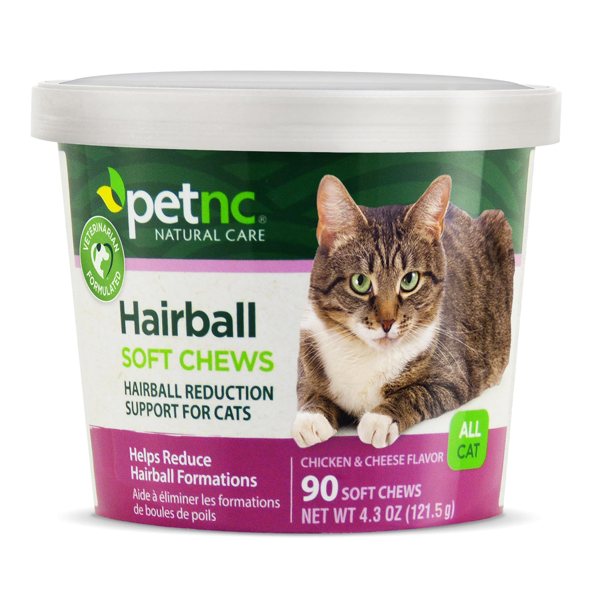 Petnc Natural Care Hairball Soft Chews For Cats, 90 Count