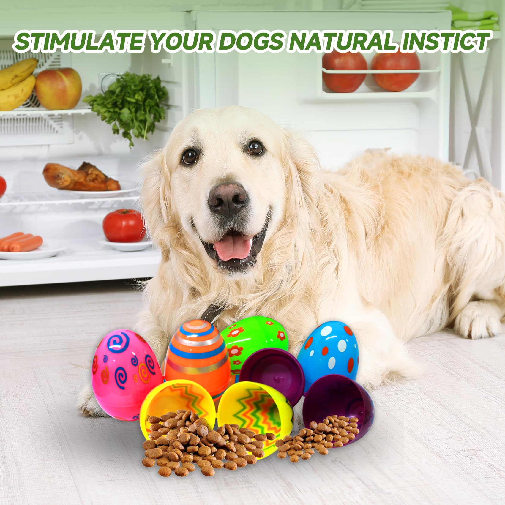 8Pcs Carrot Dog Toy Set - 2 Durable Carrot Rope Chew Toys And 6 Sniff Training Eggs, Interactive Puppy Toys For Small/Medium/Lar