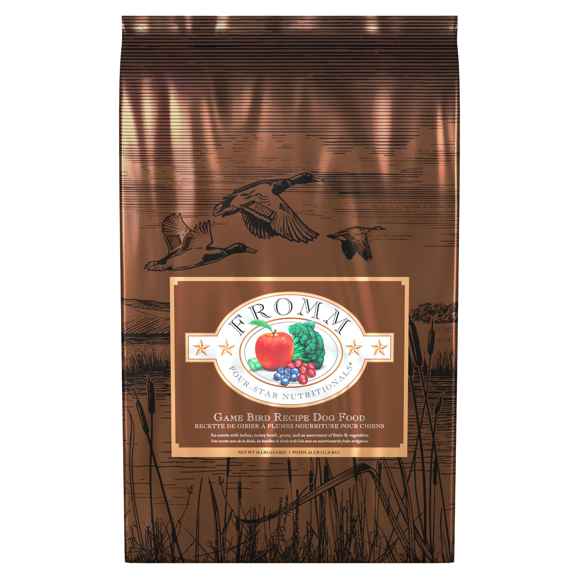 Fromm Four-Star Nutritionals Game Bird Dog Food - Premium Dry Dog Food - Turkey Recipe - 26 lb