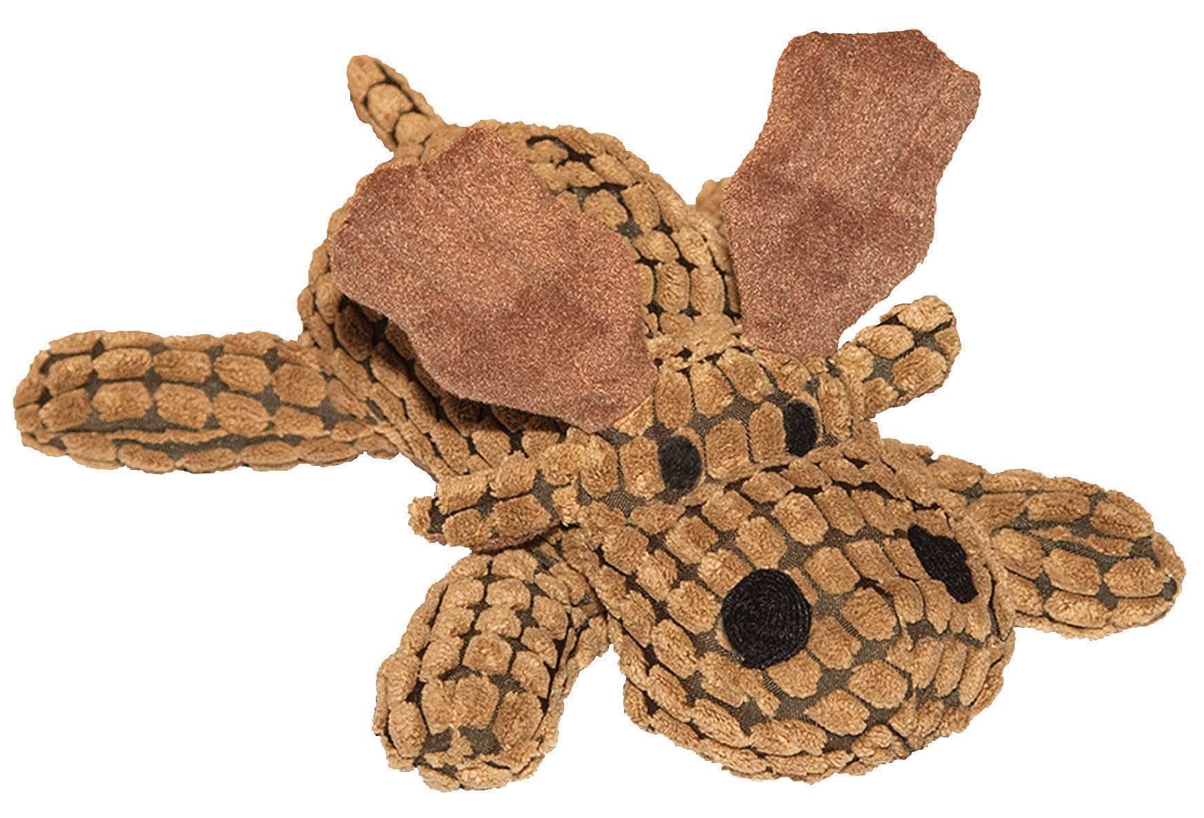 Patchwork Pet 01035 Waffle Wags Moose 14-Inch Squeak Toy For Dogs