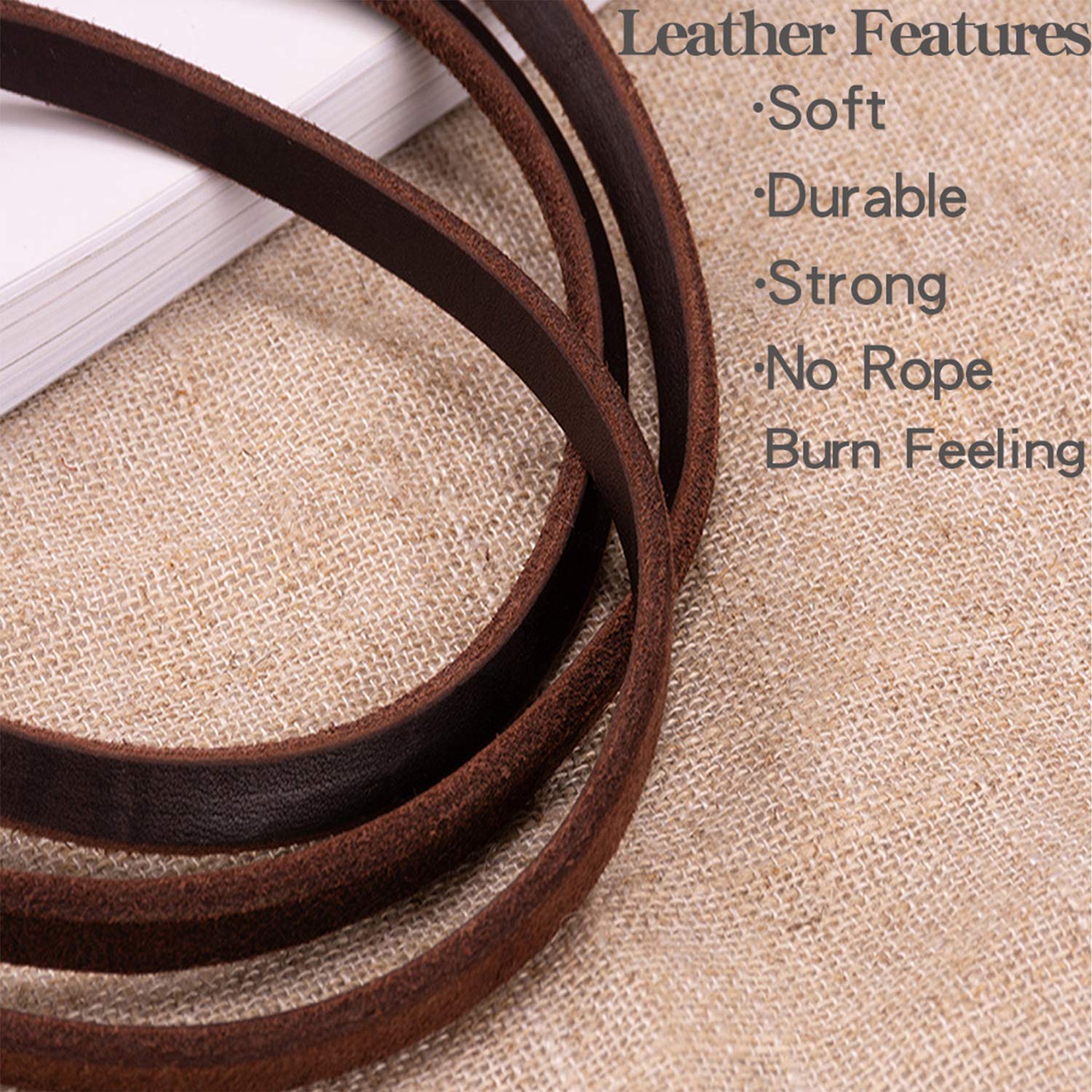 HiCaptain Thin Leather Pet Leash, Durable Dog Leashes Suit for Small Dog Up to 15 lb 00(1/5 inch Wide, 6 Ft)