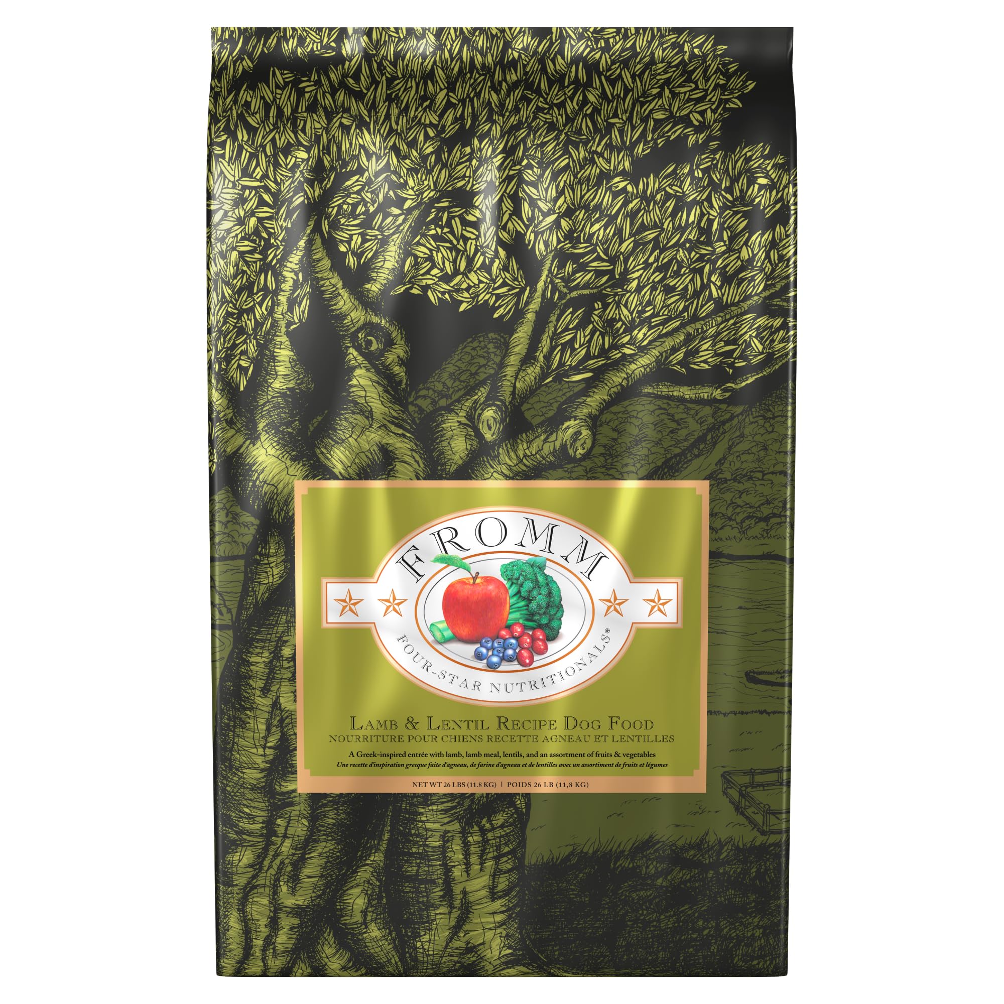 Fromm Four-Star Nutritionals Lamb & Lentil Dog Food - Premium Dry Dog Food - Lamb Recipe - 26 lb