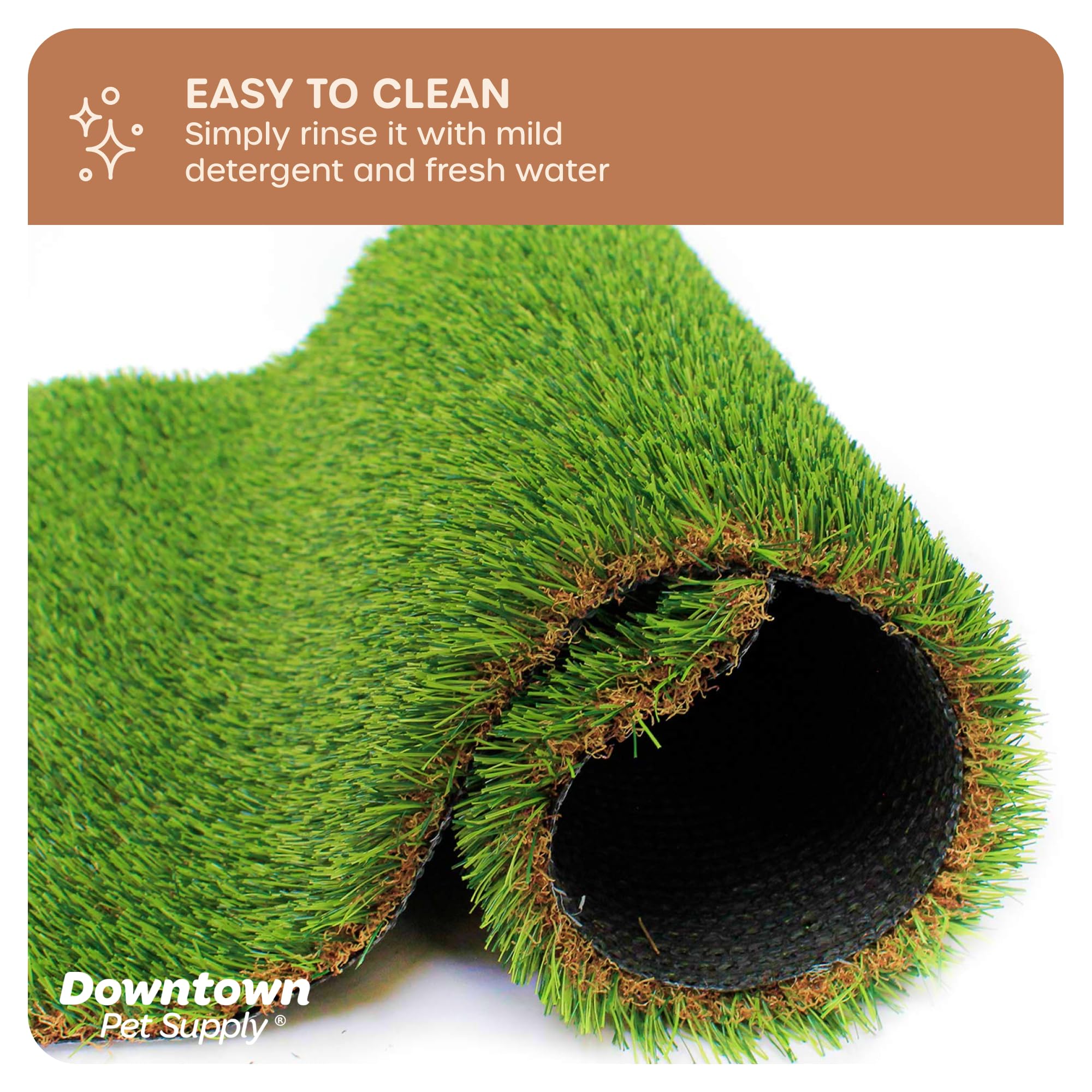 Downtown Pet Supply Replacement Dog Potty Grass, 16 X 20 - Washable Synthetic Grass Pad For Dogs, Suitable As Indoor Or Outdoor Grass Pee Turf - Dog Housebreaking Supplies