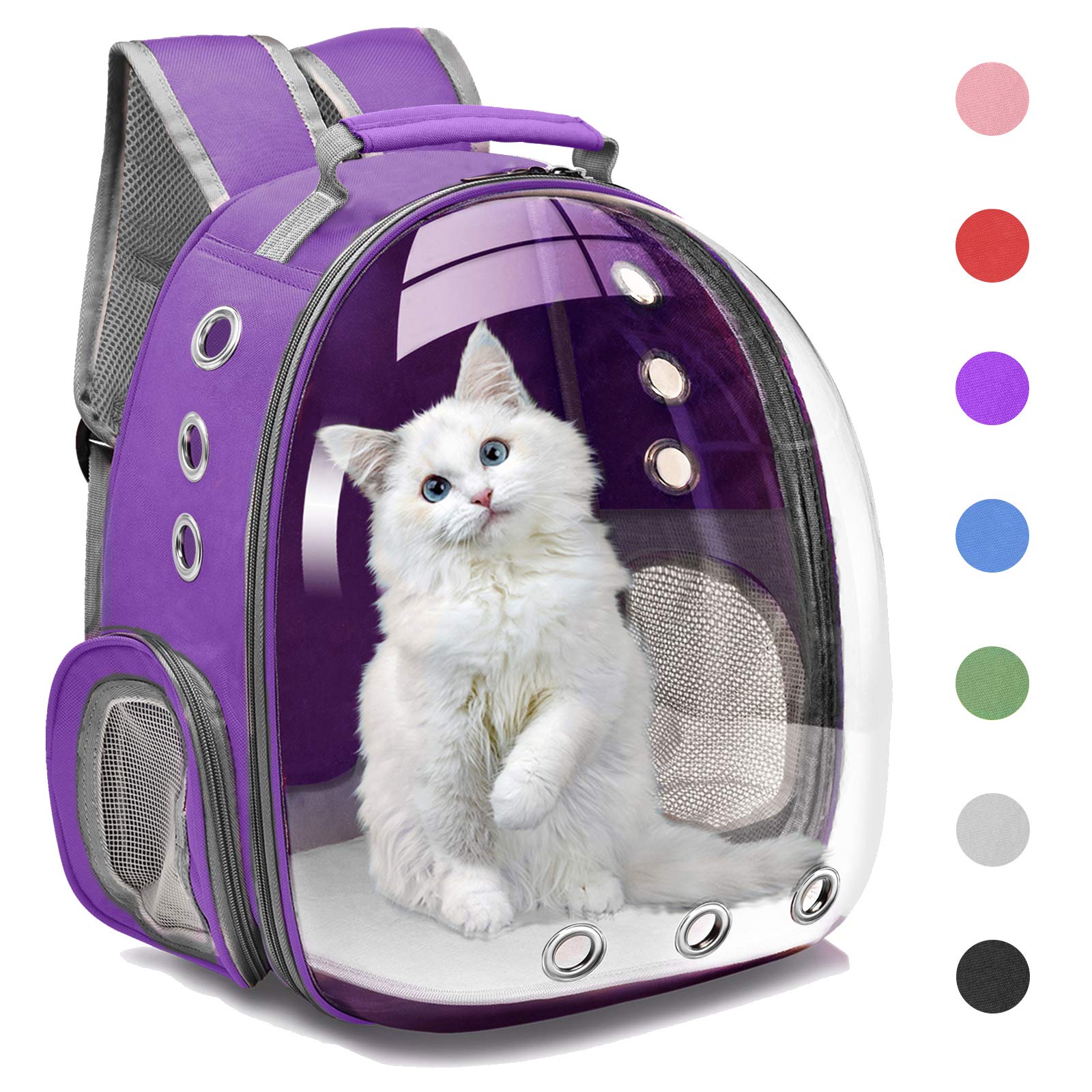 Henkelion Cat Backpack Carrier Bubble Carrying Bag, Small Dog Backpack Carrier For Small Medium Dogs Cats, Space Capsule Pet Car