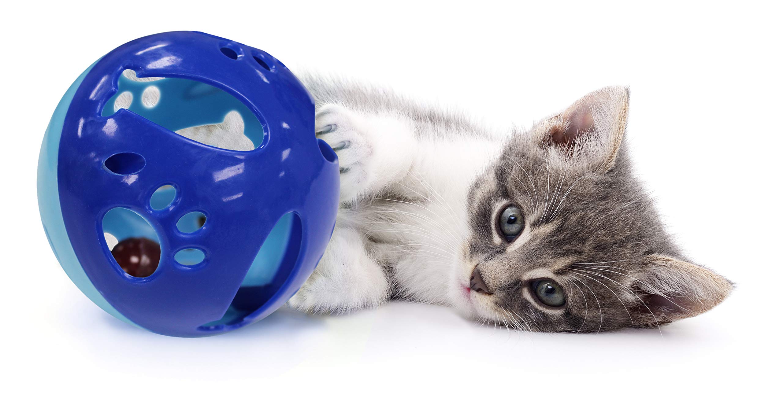 Pets First Large Size Cat Ball With Bell Toy For Cats Kittens And Other Animals - Hours Of Play For Pets, Large Size For Extra Fun, Rings As It Moves