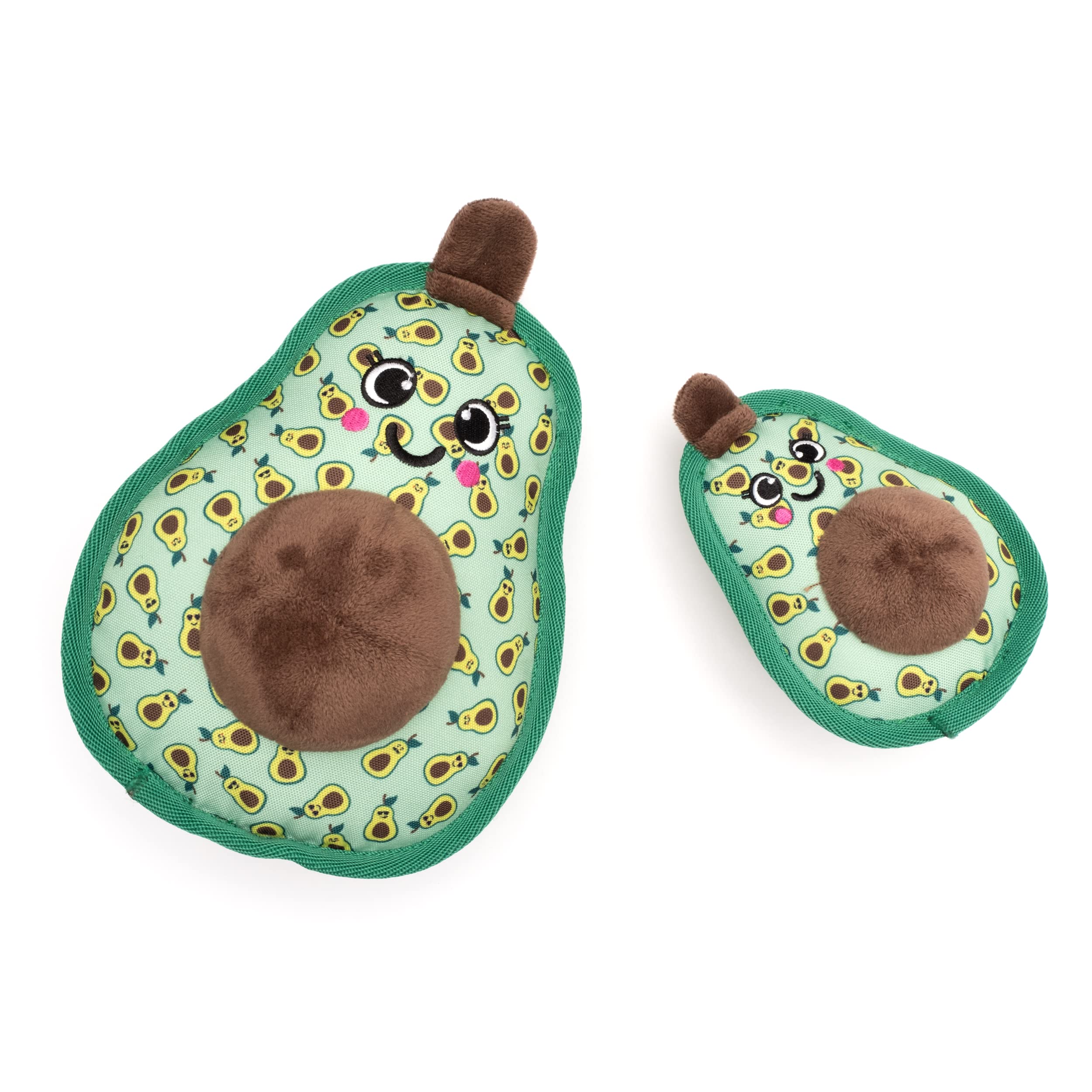 The Worthy Dog Avocado Chew Toy Green, Fun Fetch Play With Squeaker For Dogs Durable Material For Aggressive Chewers - Small