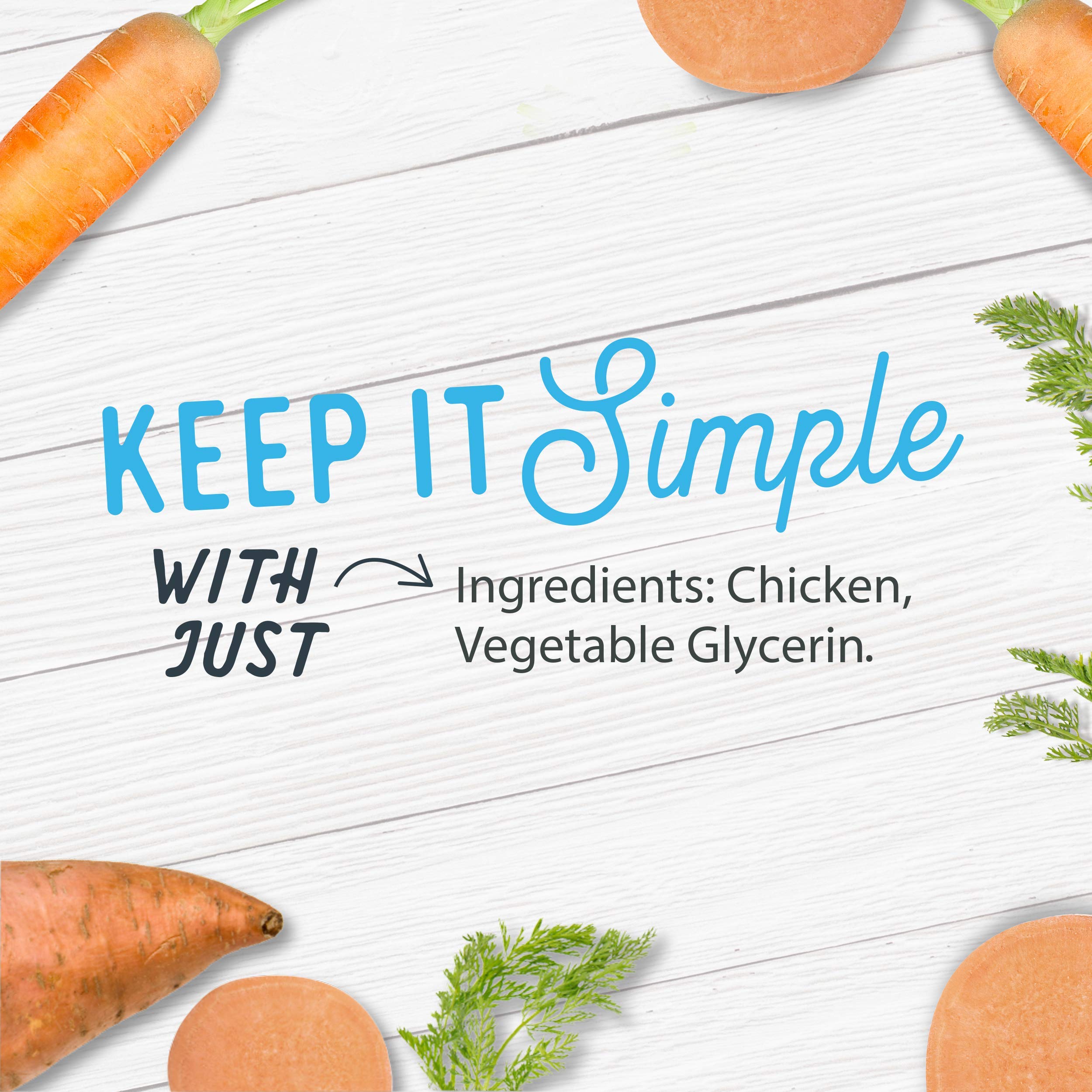 Farmland Traditions Dogs Love Chicken Premium Two Ingredients Jerky Treats for Dogs (3 lbs. No Antibiotics Ever USA Raised Chick