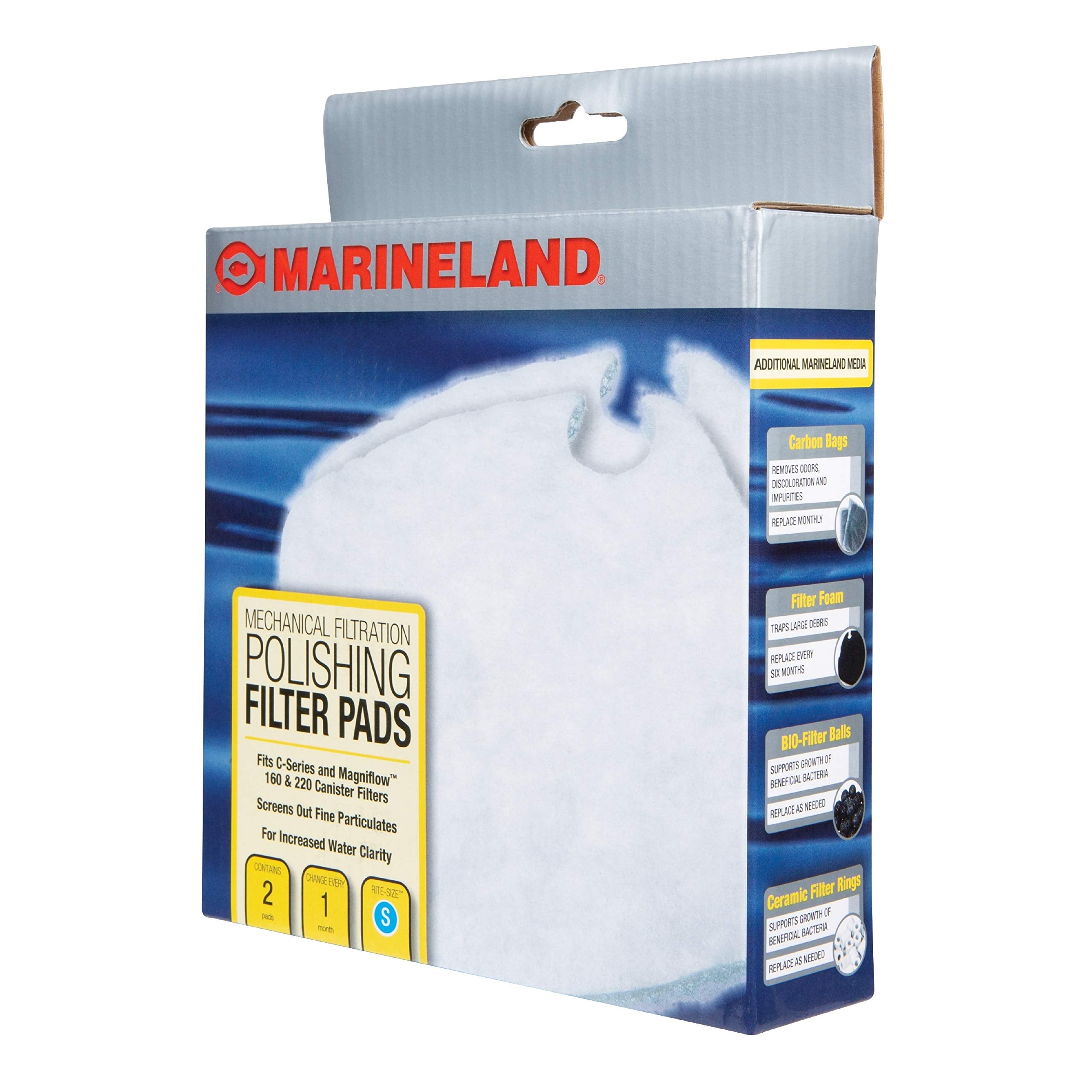 Marineland Polishing Filter Pads, Mechanical Filtration For Canister Filters