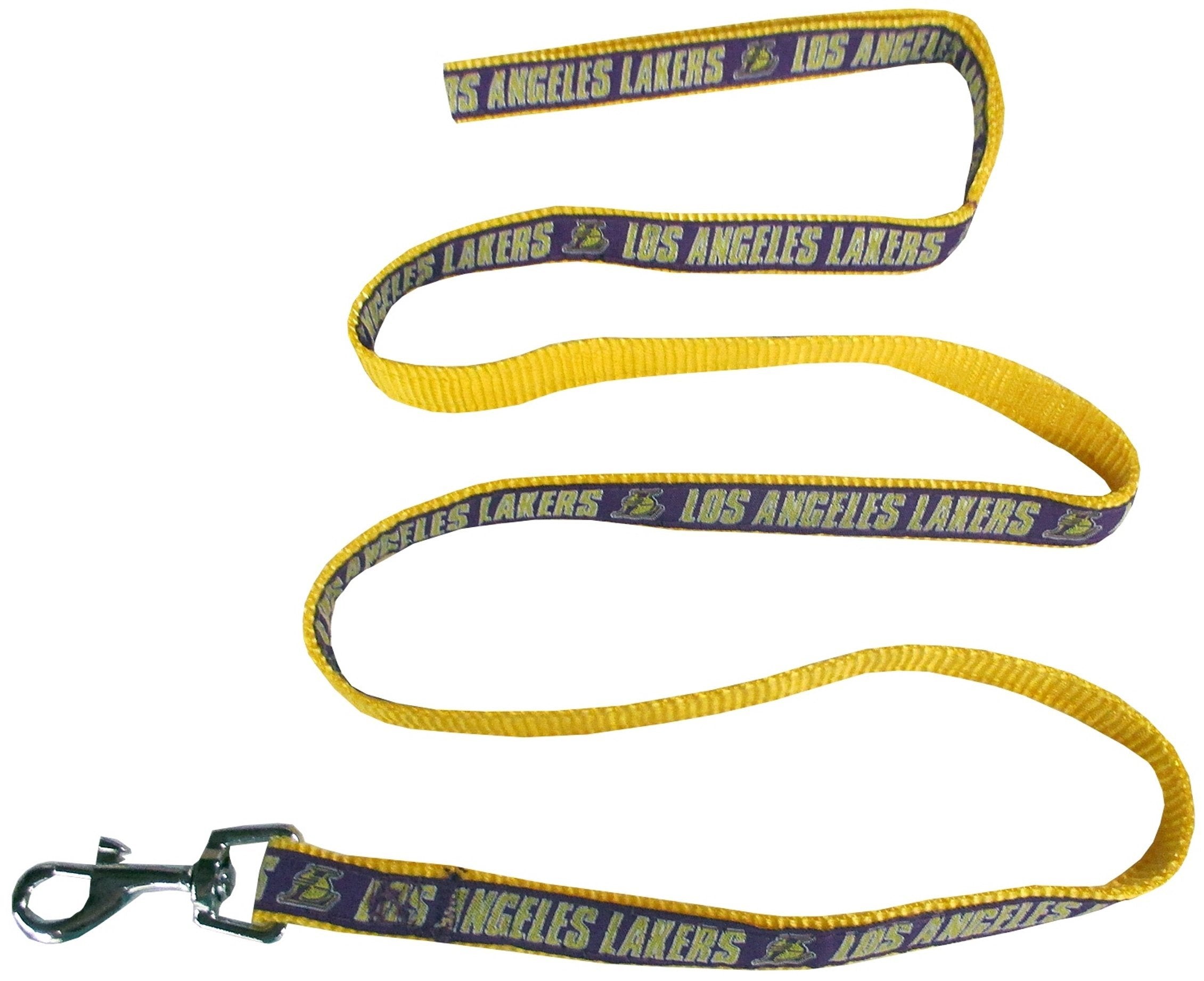Nba Los Angeles Lakers Dog Leash, Size Medium. Heavy-Duty Metal Swivel Buckle Pet Leash