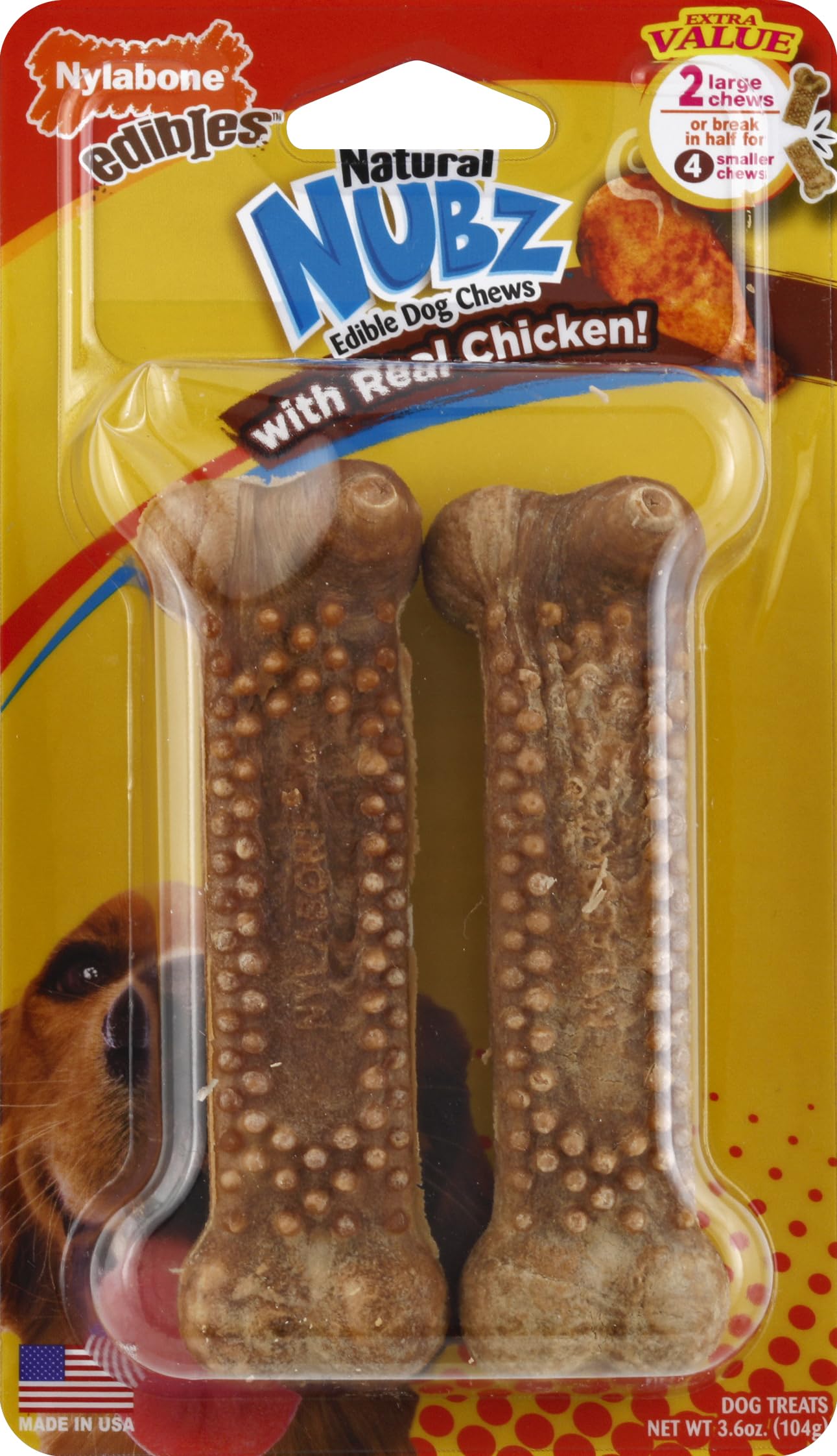 NUBZ EDBLS DC CHKN 2 MED (Pack of 1)