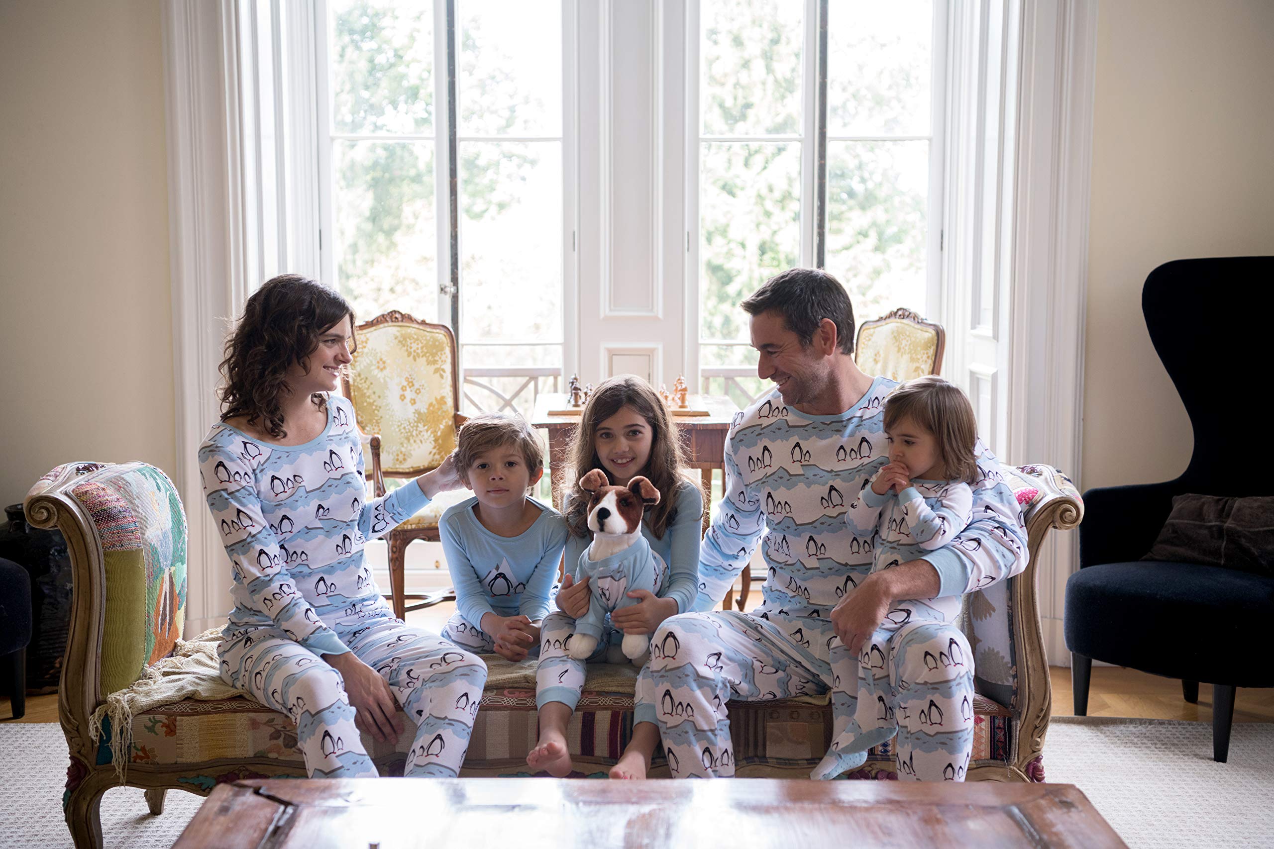 Leveret Dog Pajamas Matching Christmas Pjs For Dogs 100% Cotton (Xx-Large, Penguin)